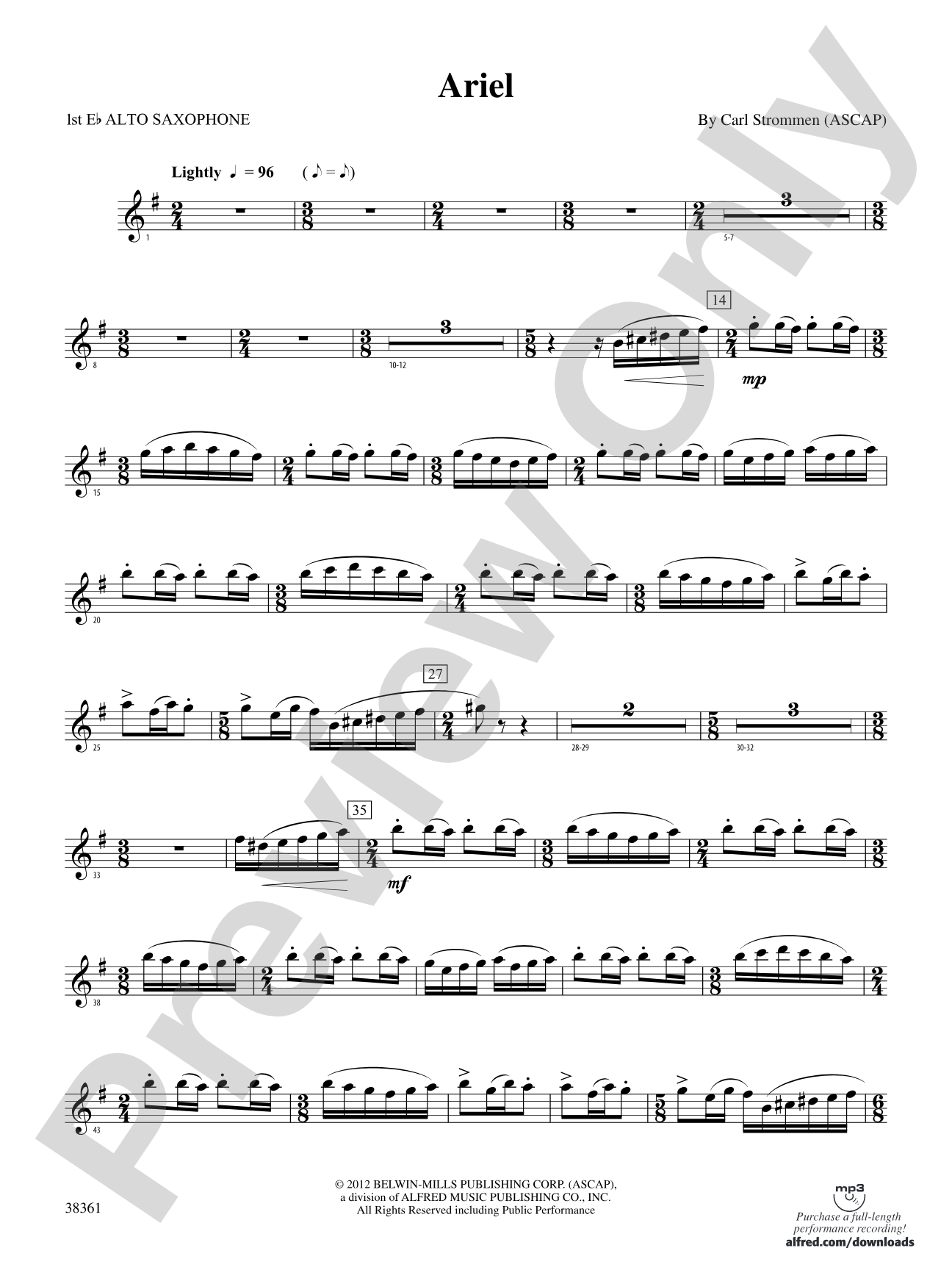 Ariel: E-flat Alto Saxophone