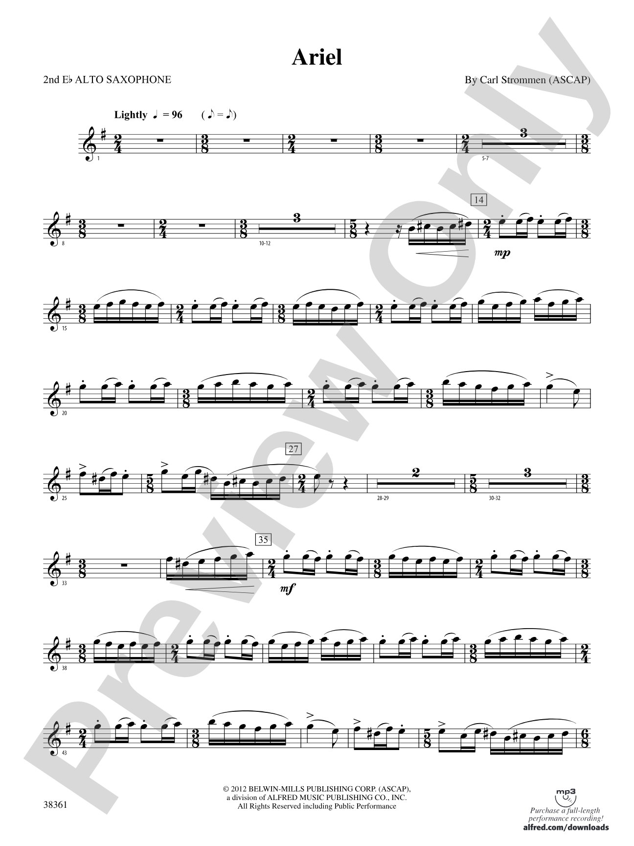 Ariel: 2nd E-flat Alto Saxophone