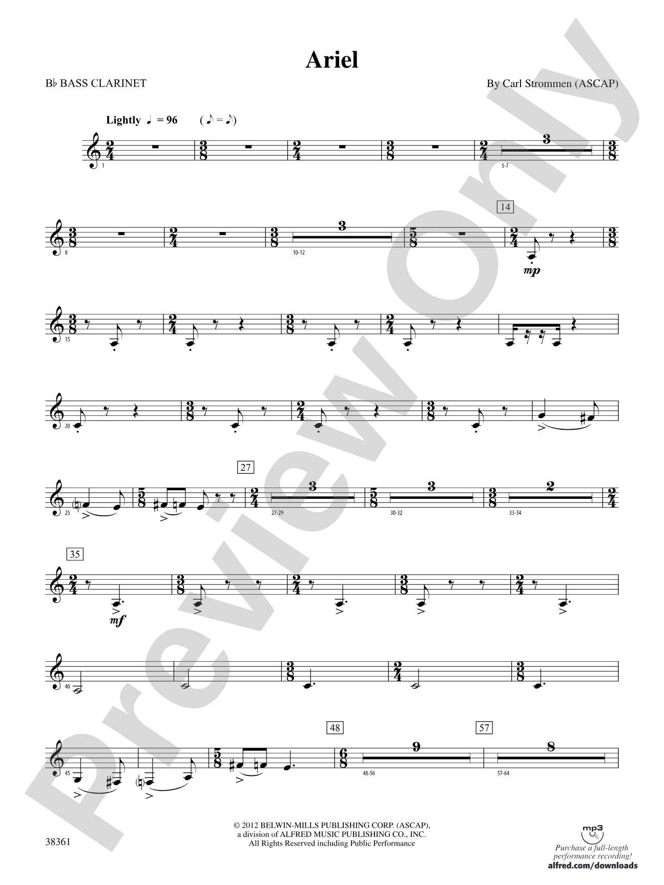Ariel: B-flat Bass Clarinet