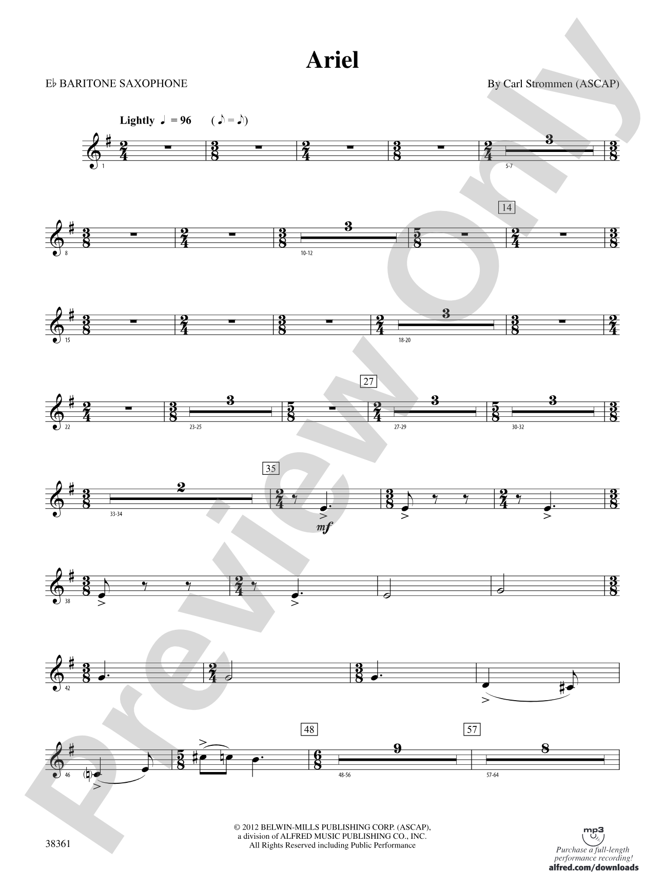 Ariel: E-flat Baritone Saxophone