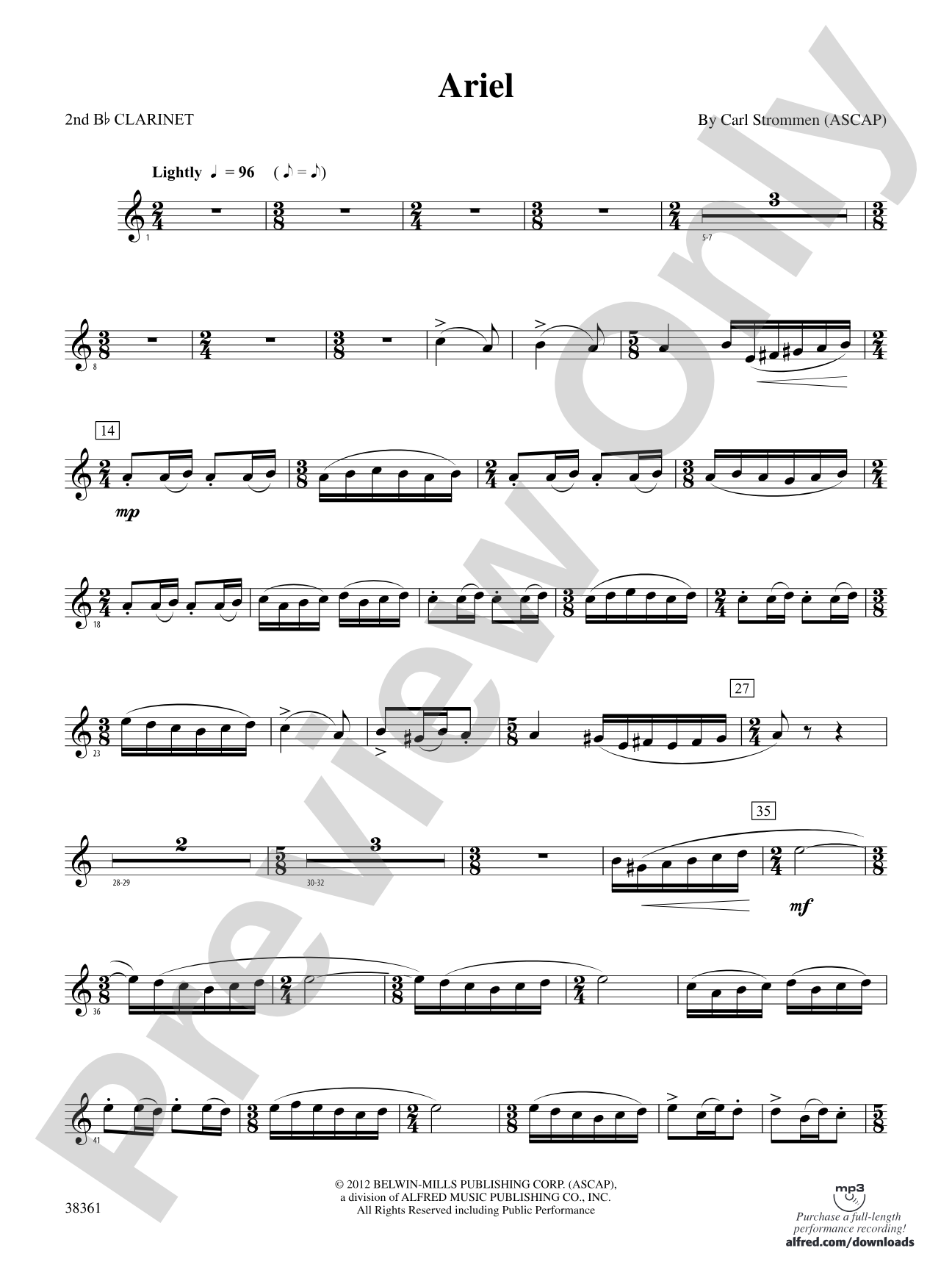 Ariel: 2nd B-flat Clarinet