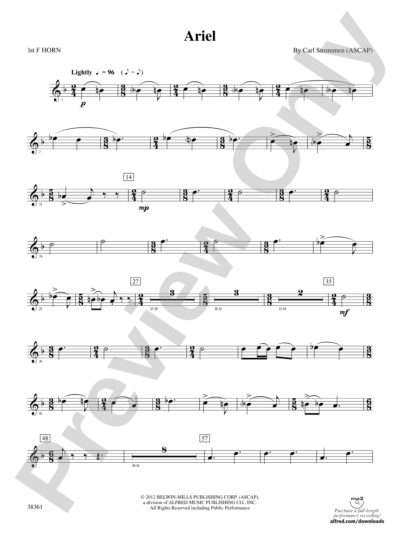 Ariel: 1st F Horn