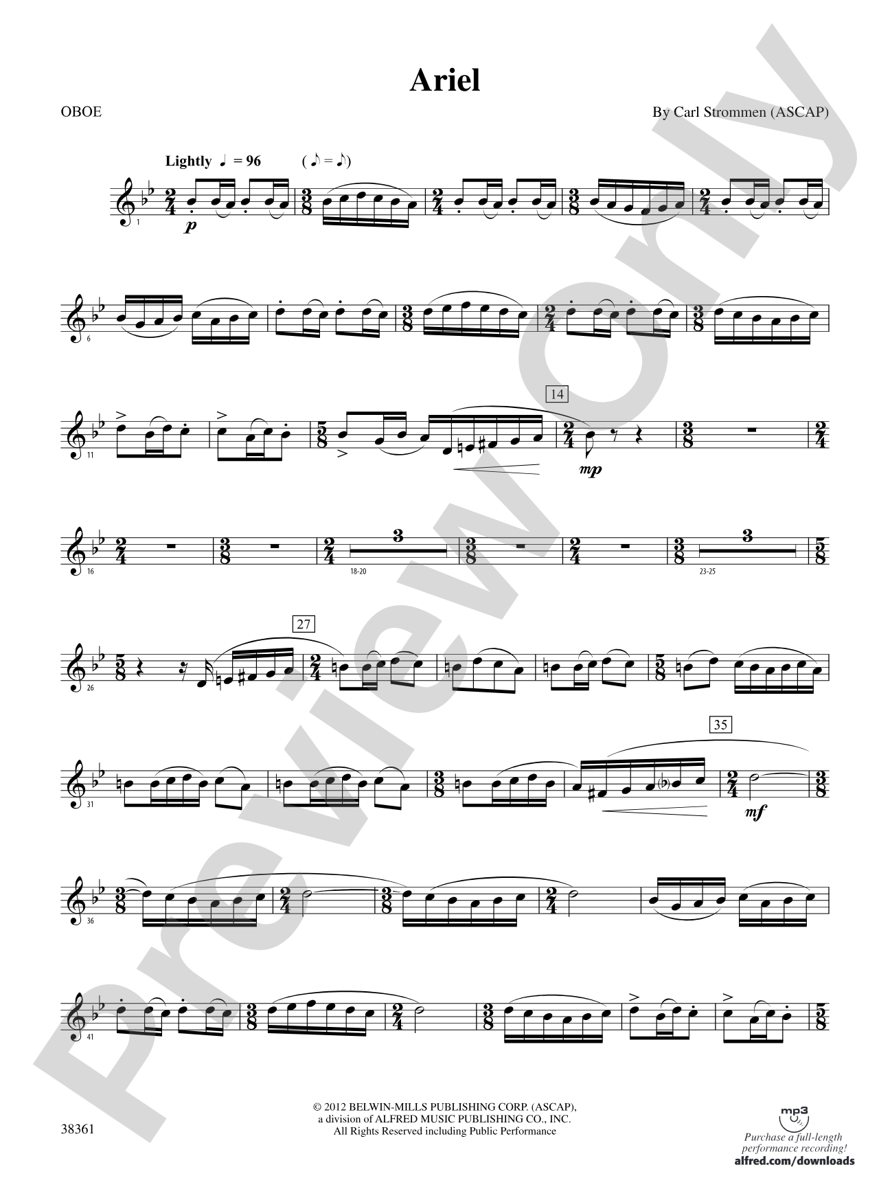 Ariel: Oboe