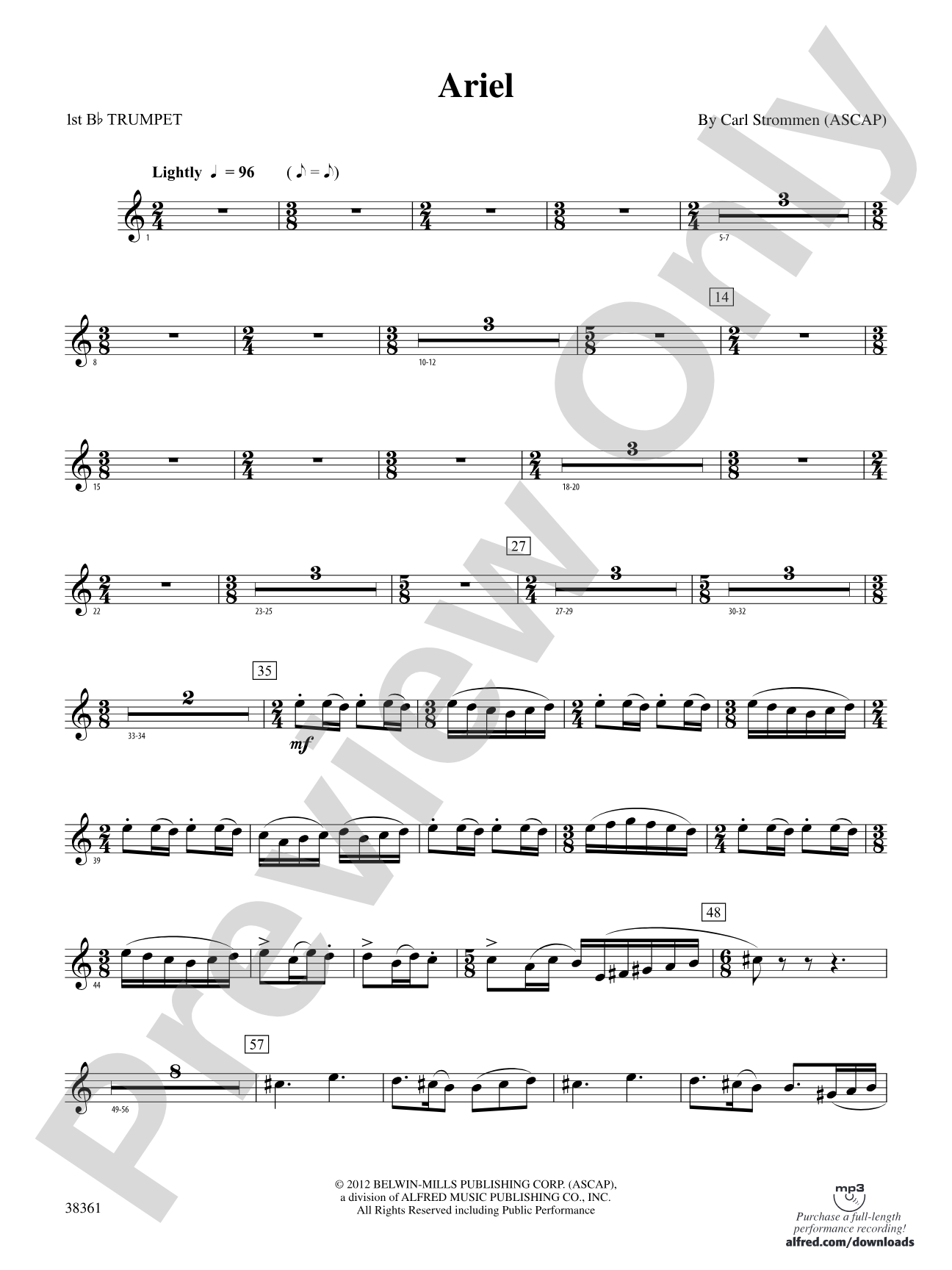 Ariel: 1st B-flat Trumpet