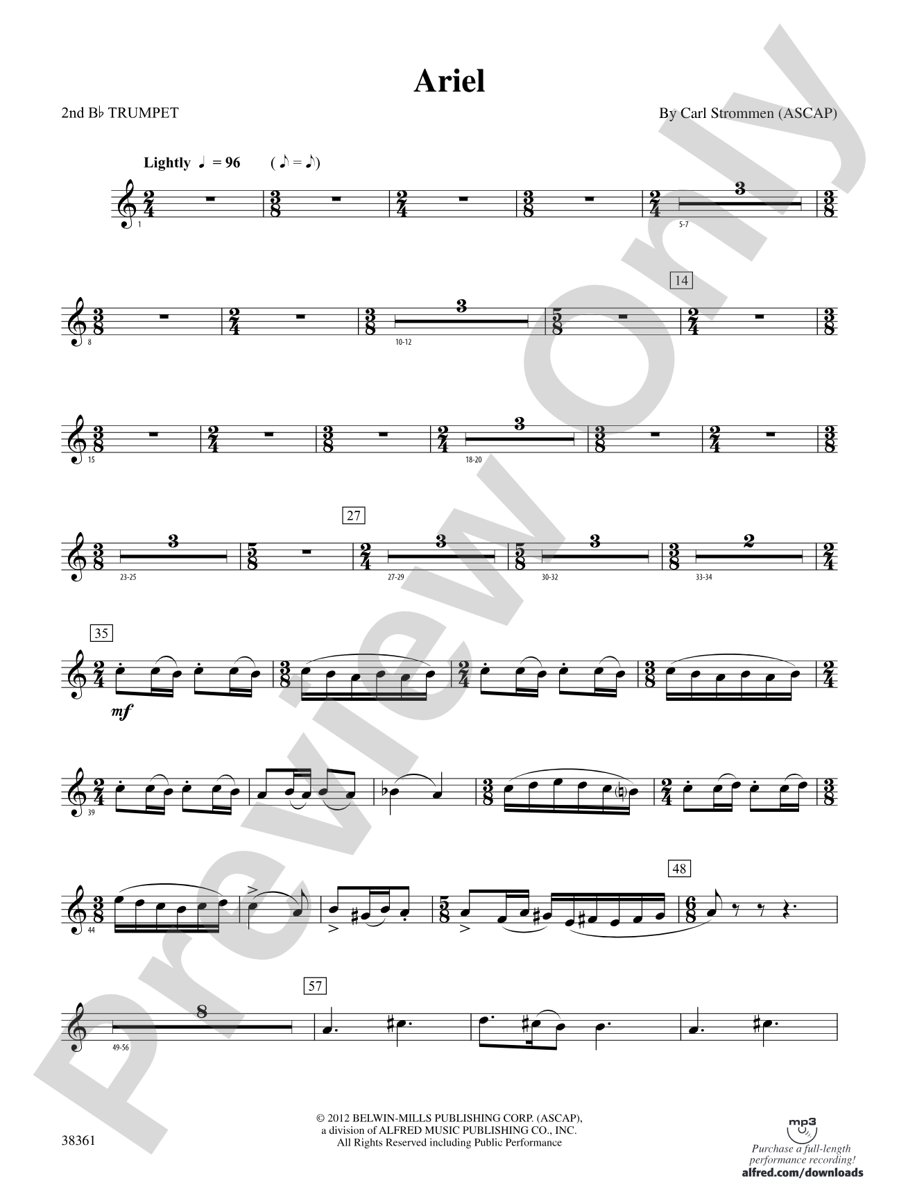 Ariel: 2nd B-flat Trumpet