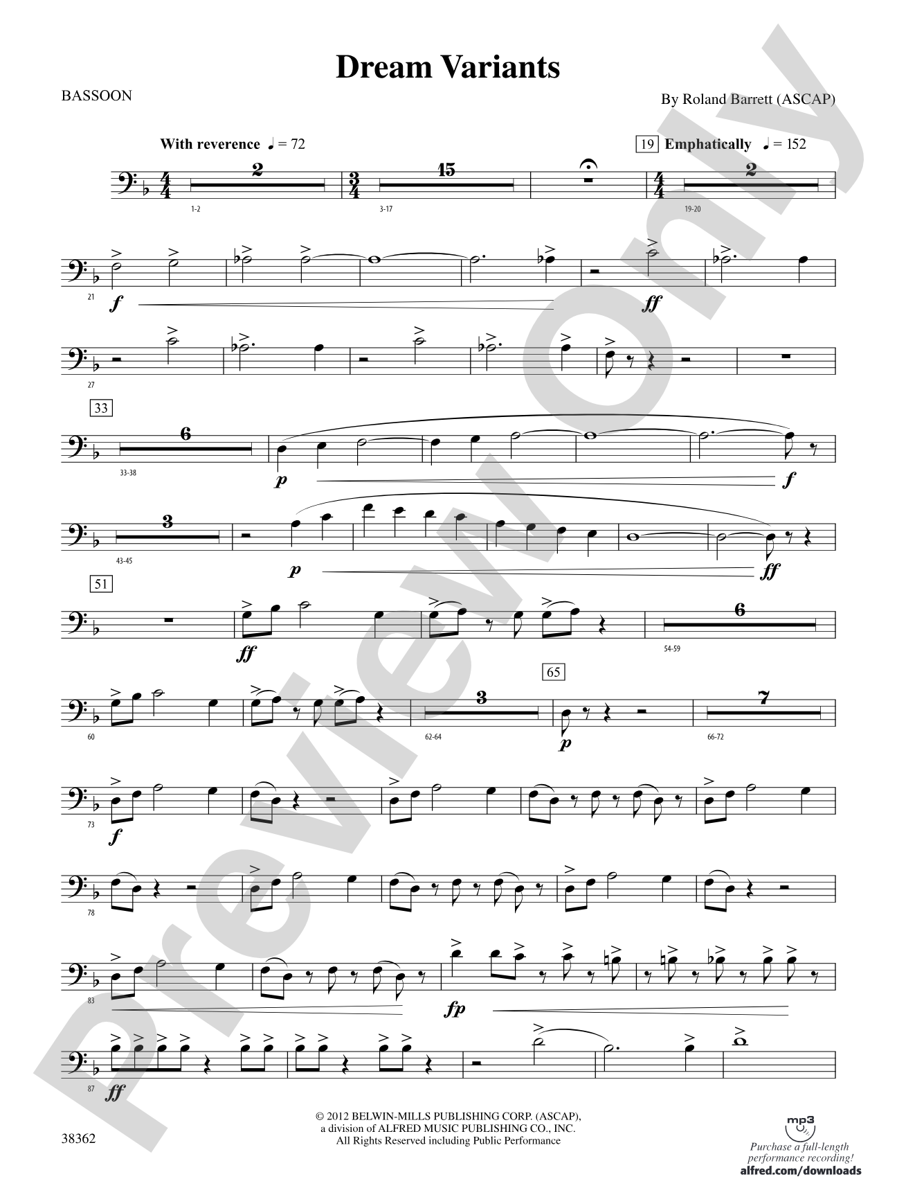 Dream Variants: Bassoon