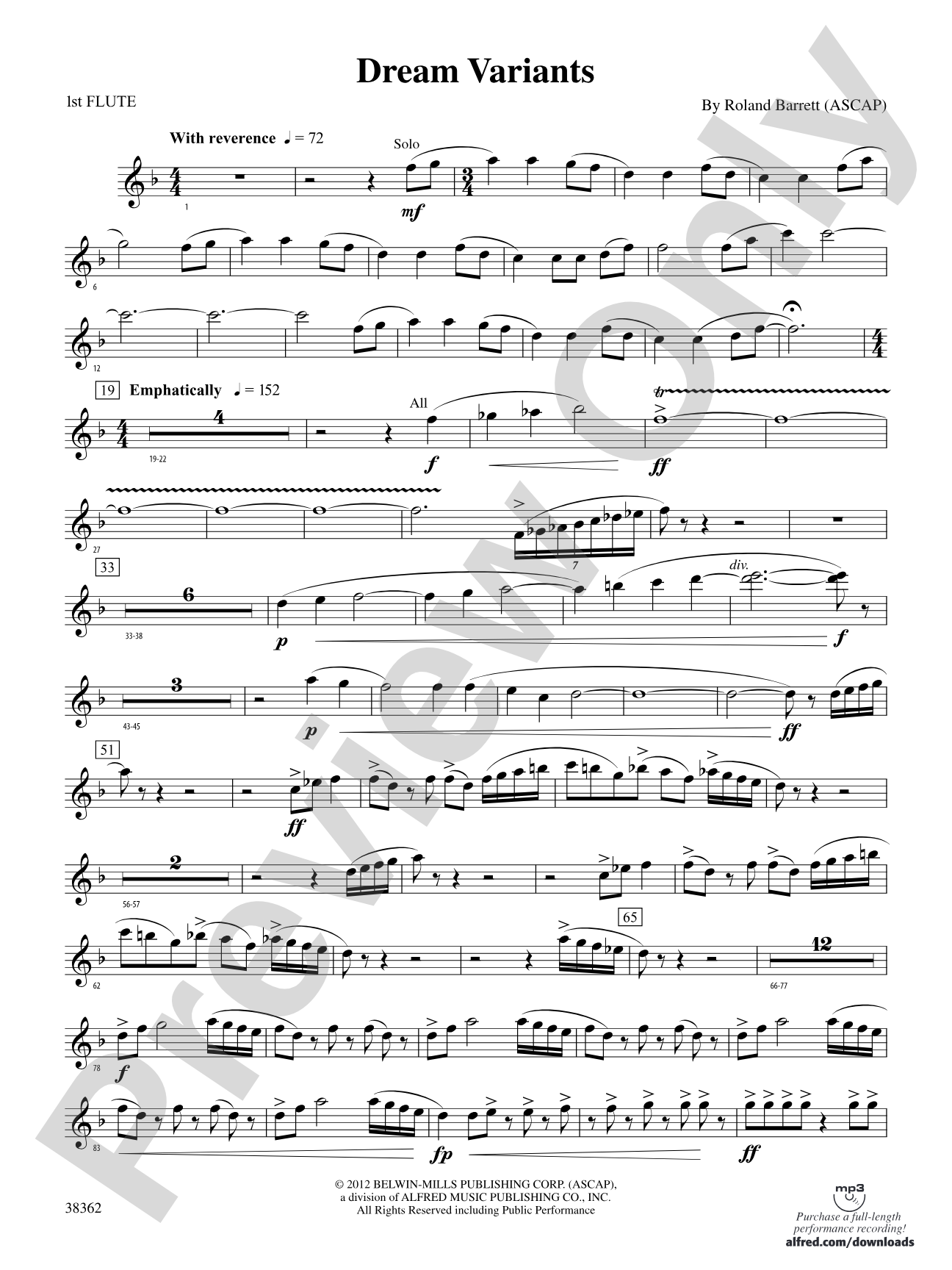 Dream Variants: Flute