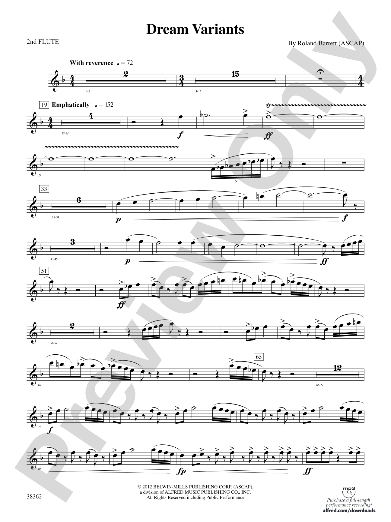 Dream Variants: 2nd Flute