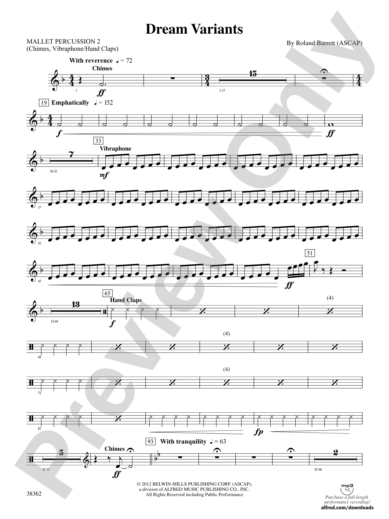Dream Variants: 2nd Mallet Percussion