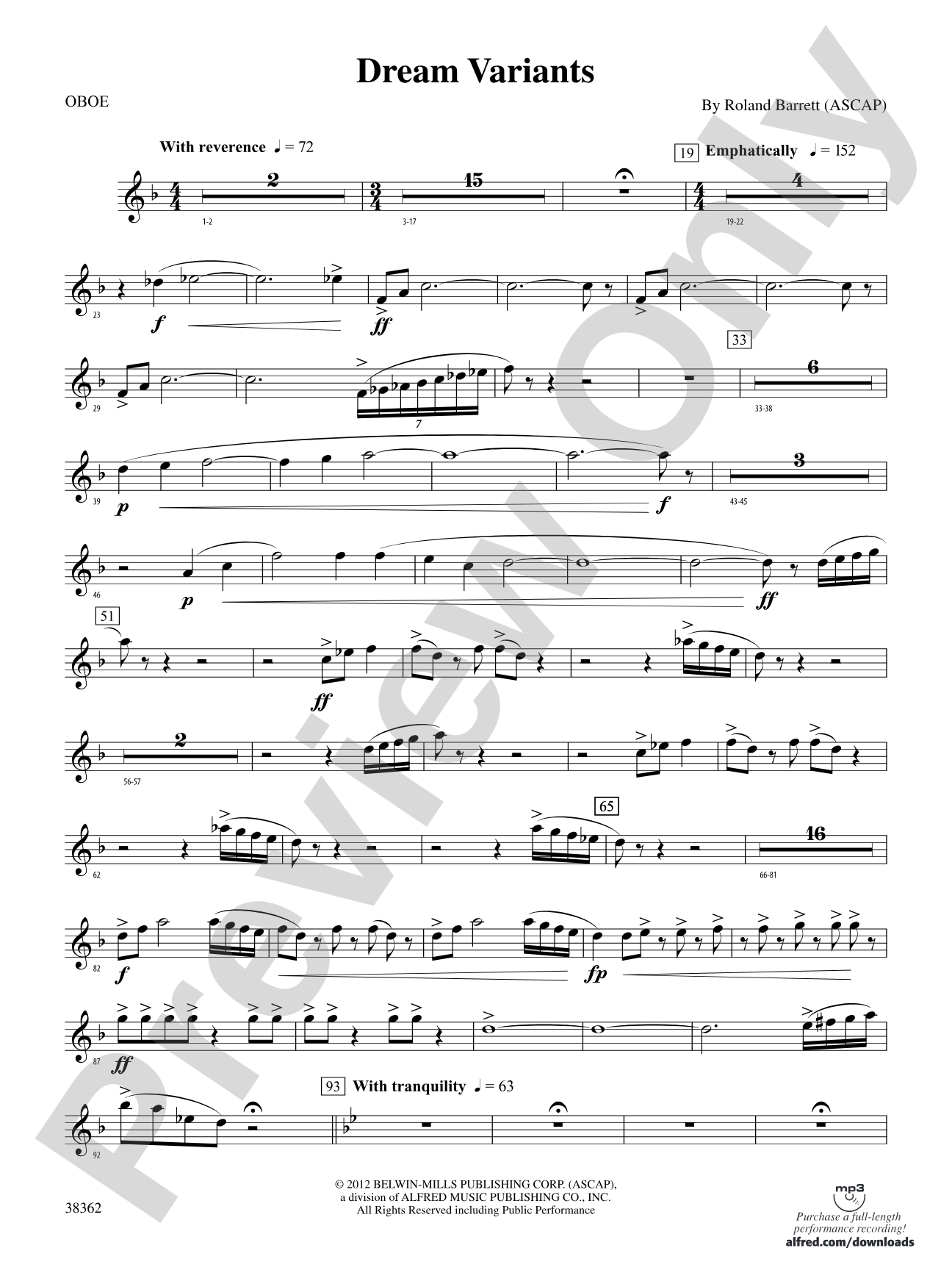 Dream Variants: Oboe