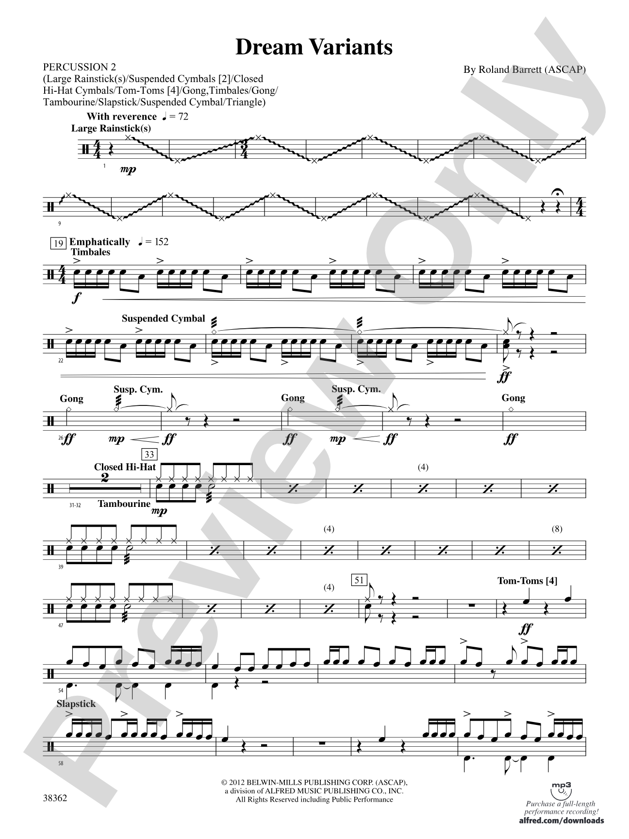 Dream Variants: 2nd Percussion
