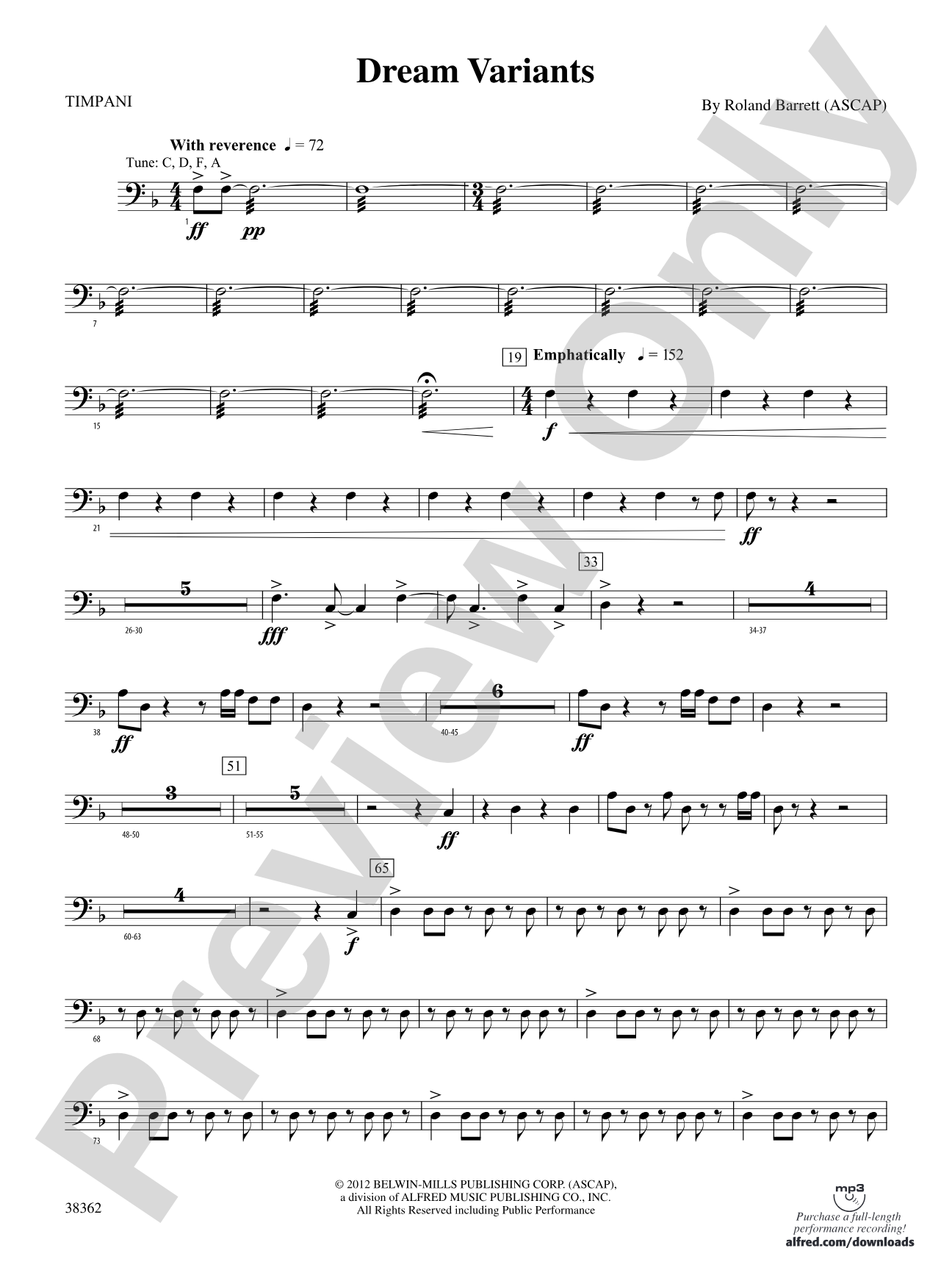 Dream Variants: Timpani