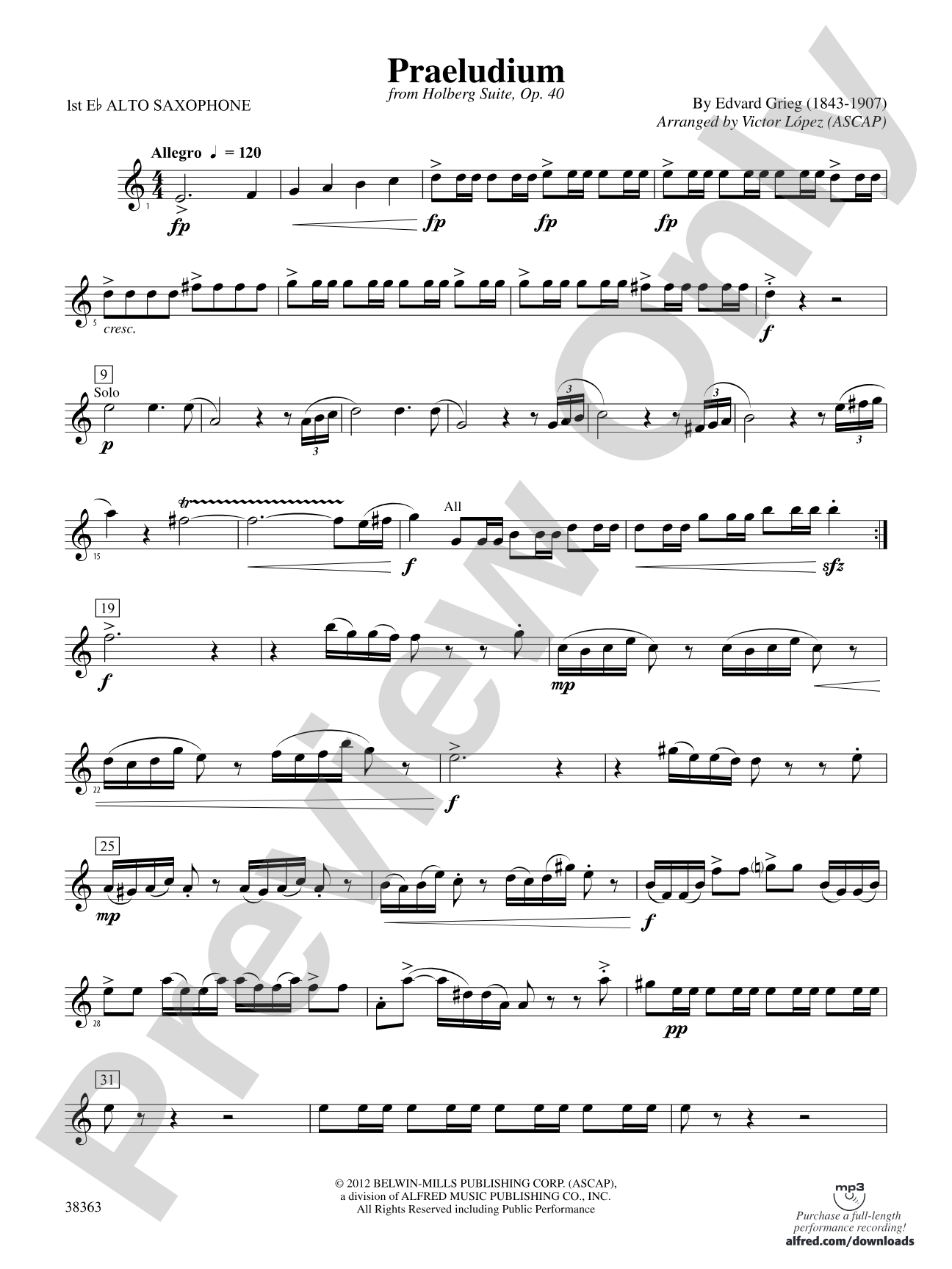 Praeludium: E-flat Alto Saxophone
