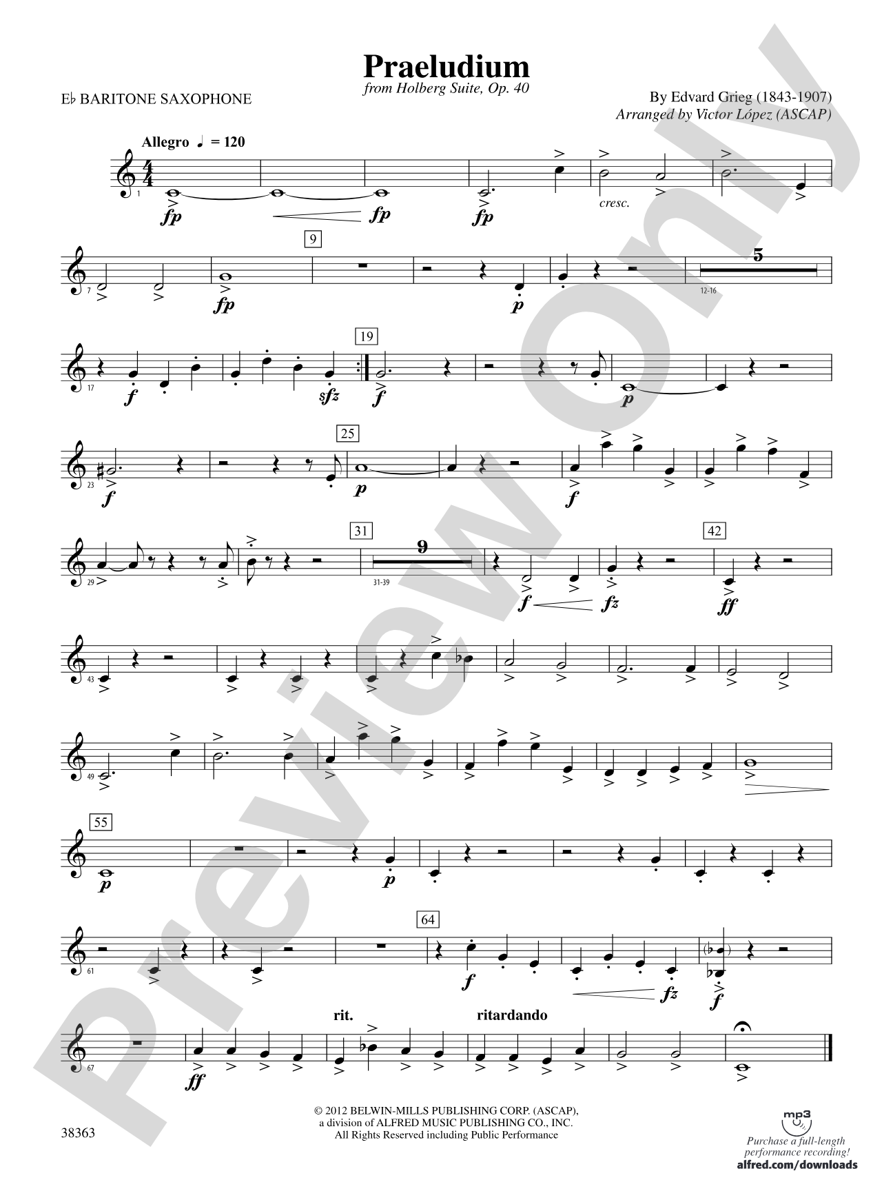 Praeludium: E-flat Baritone Saxophone