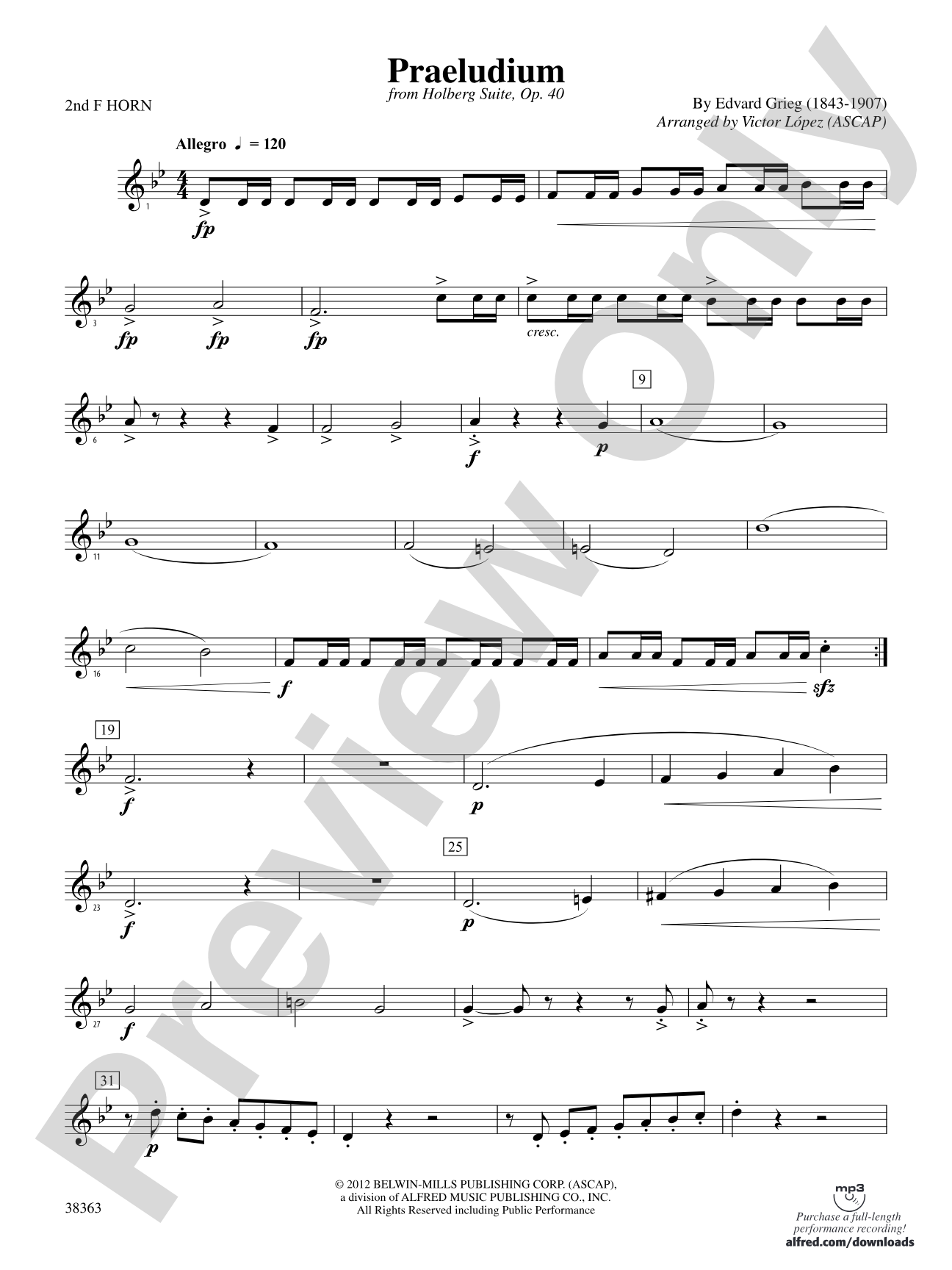 Praeludium: 2nd F Horn