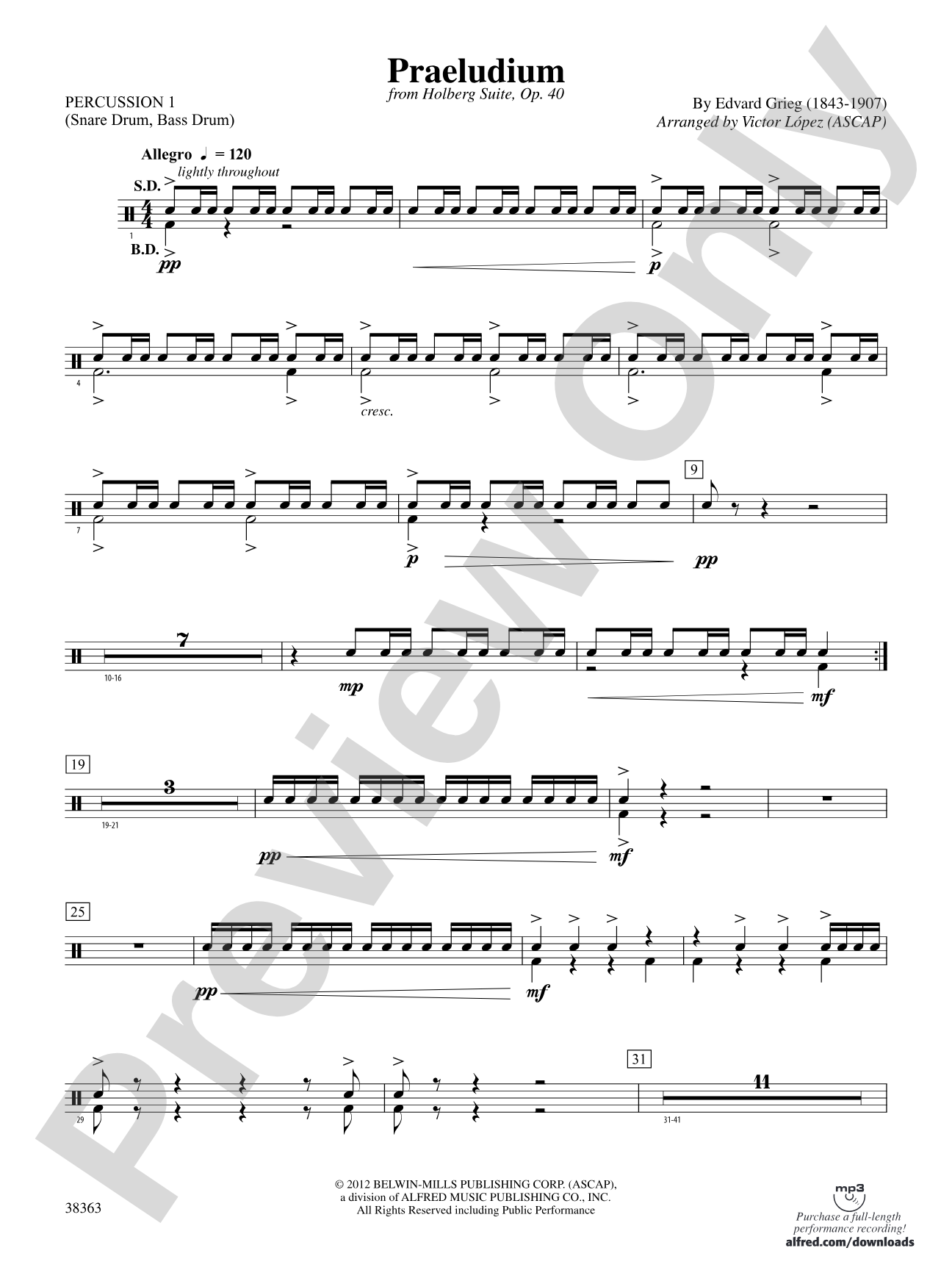 Praeludium: 1st Percussion