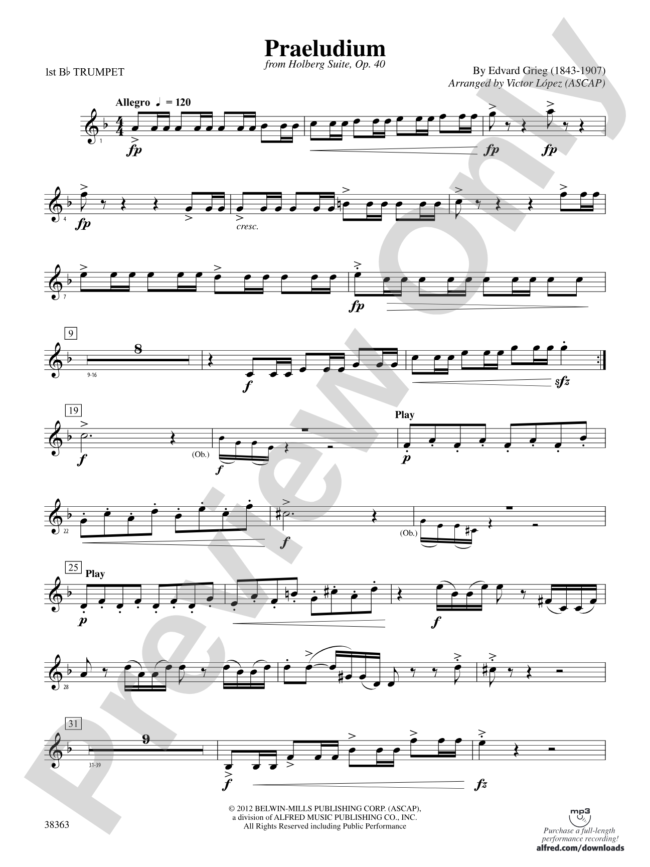 Praeludium: 1st B-flat Trumpet