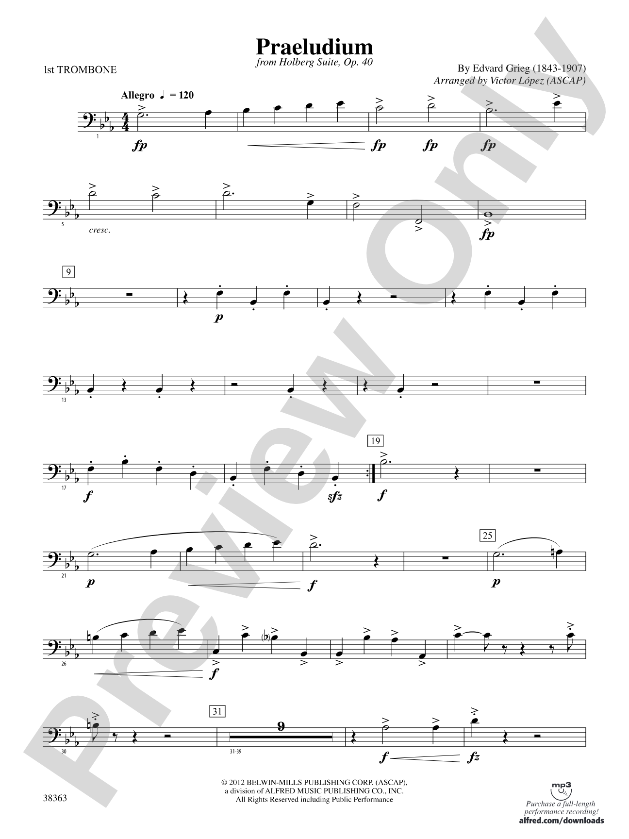 Praeludium: 1st Trombone