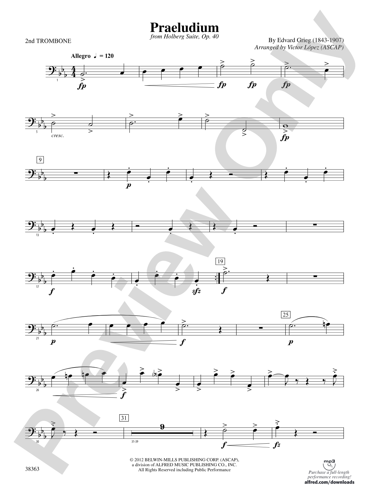 Praeludium: 2nd Trombone