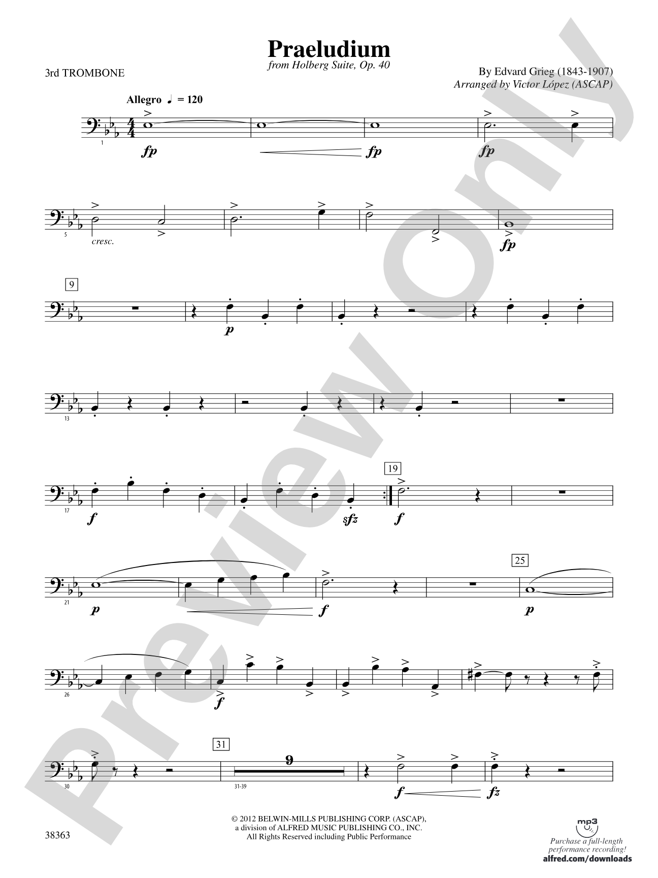 Praeludium: 3rd Trombone