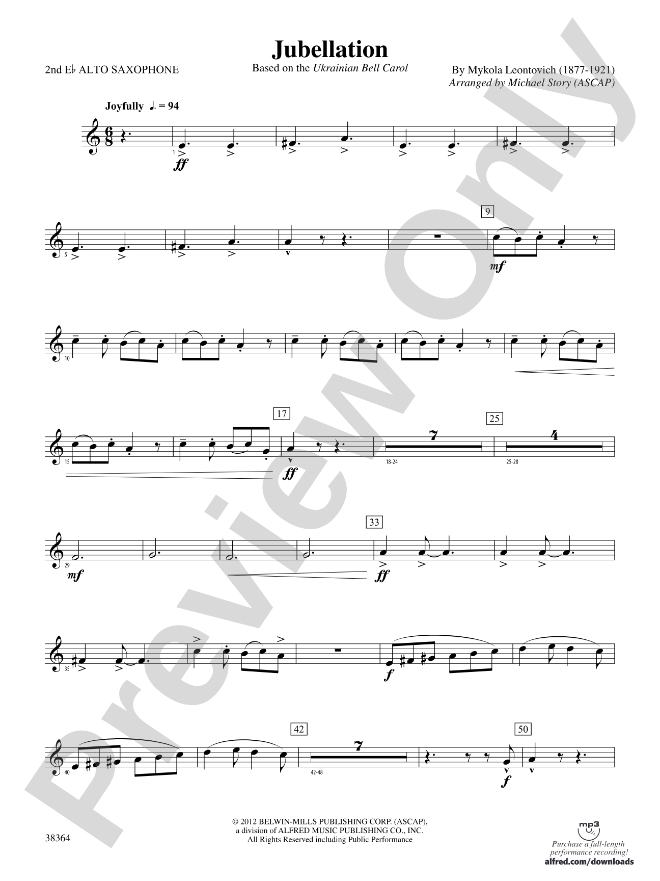 Jubellation: 2nd E-flat Alto Saxophone