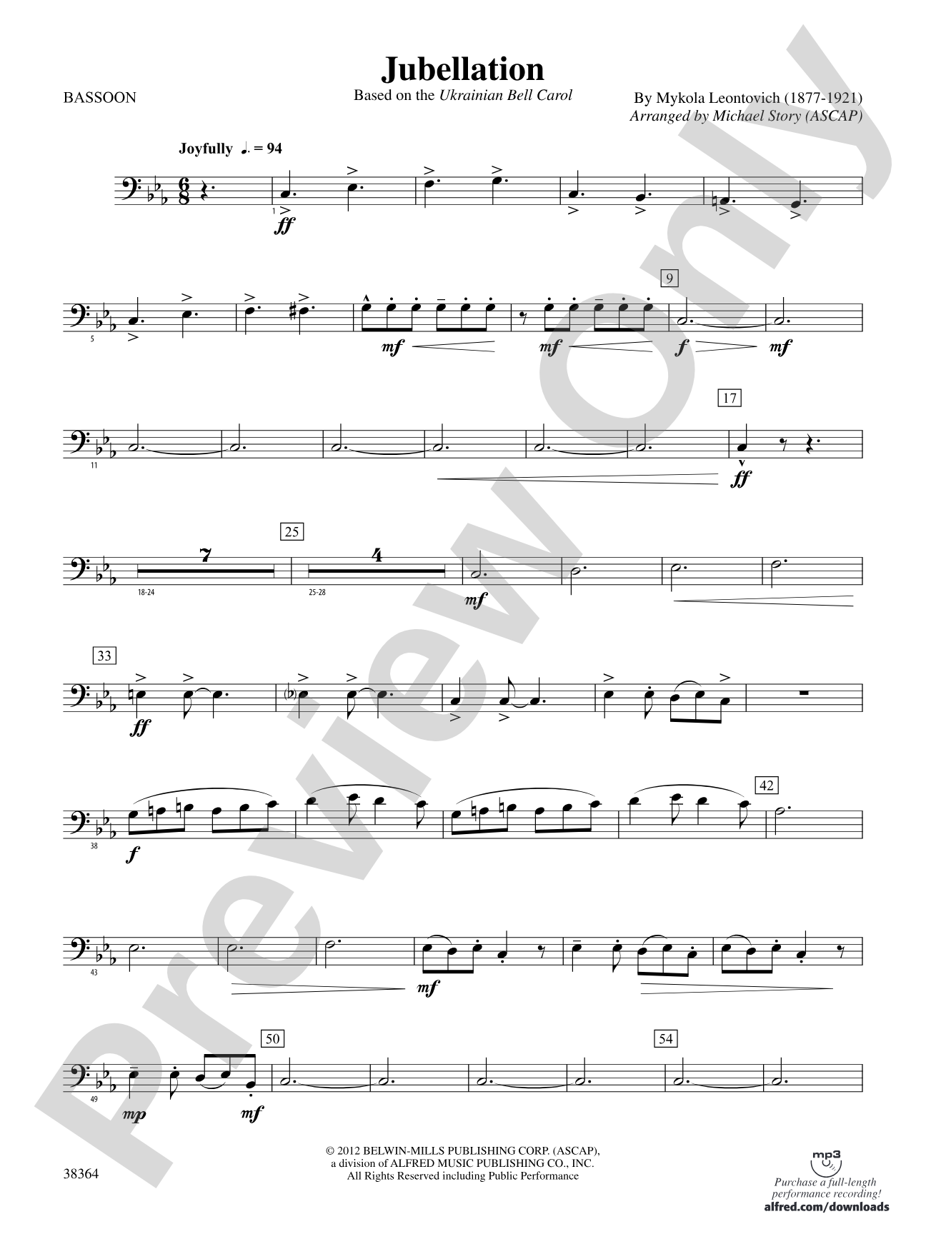 Jubellation: Bassoon
