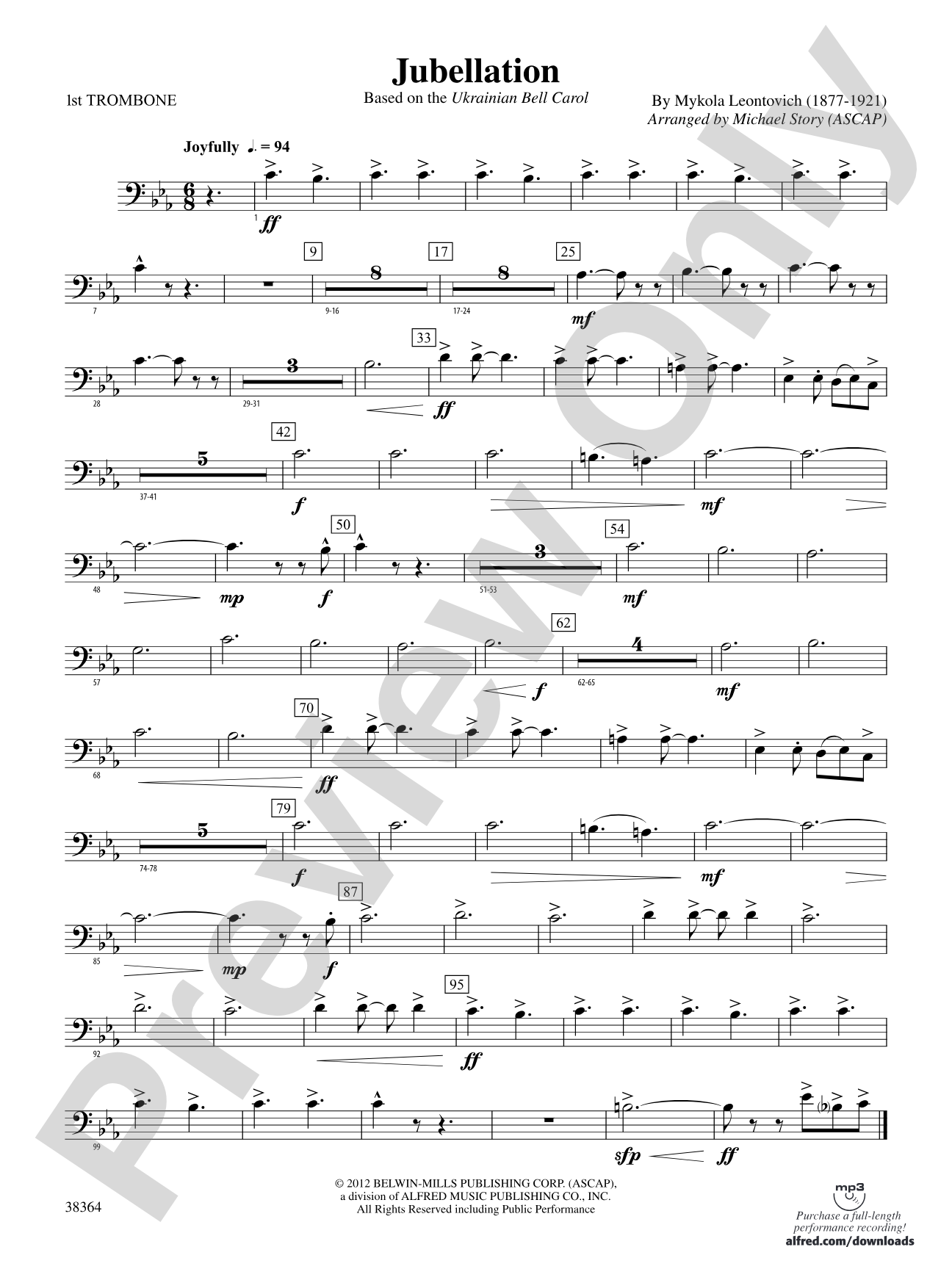 Jubellation: 1st Trombone