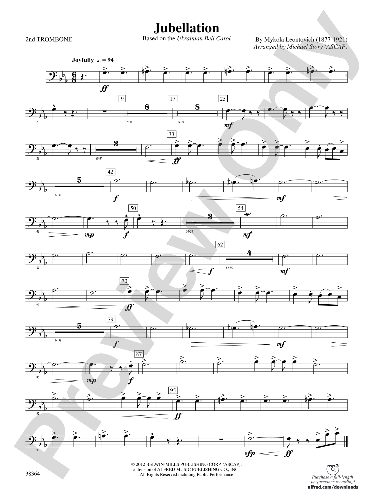 Jubellation: 2nd Trombone