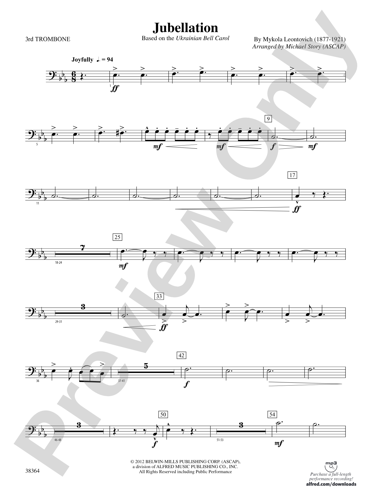 Jubellation: 3rd Trombone