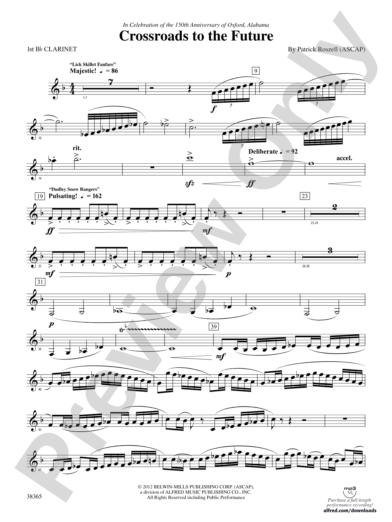 Crossroads to the Future: 1st B-flat Clarinet