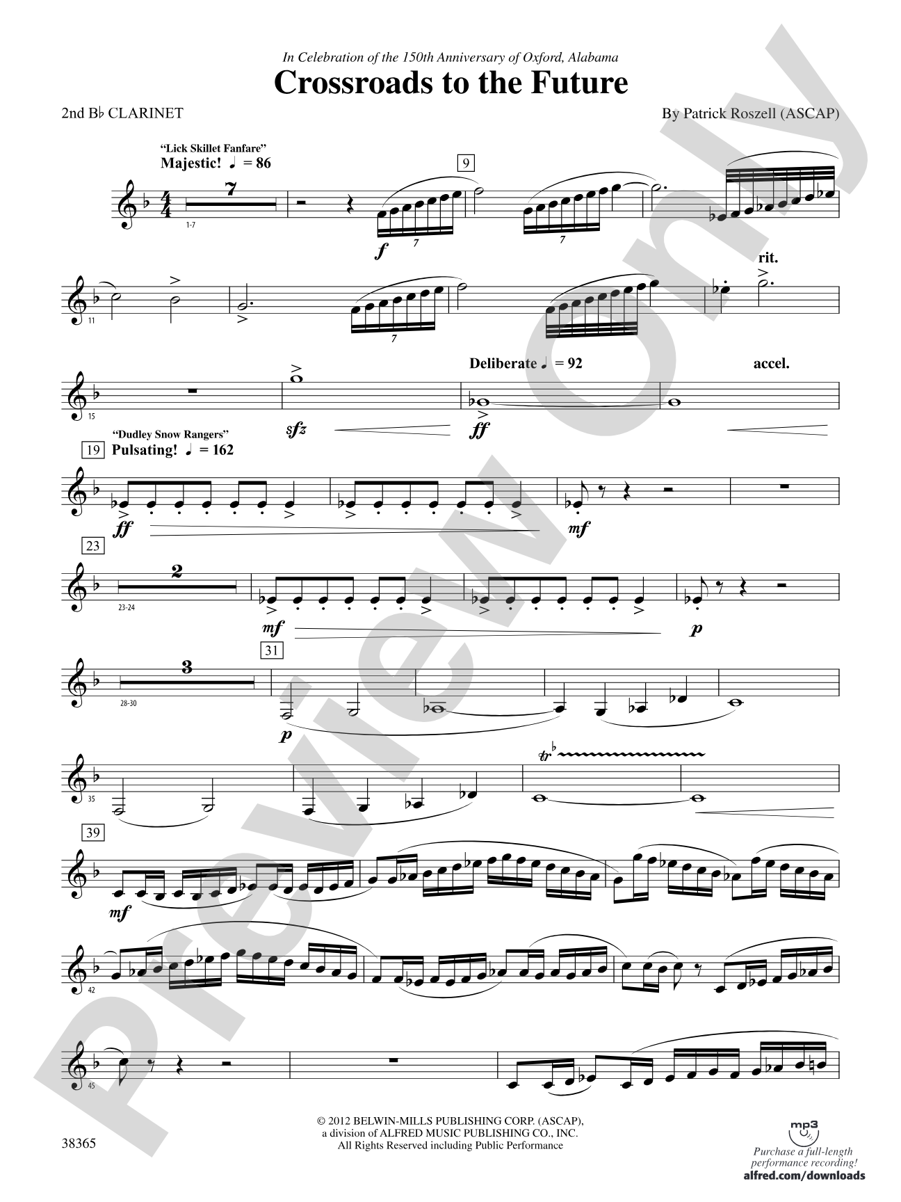Crossroads to the Future: 2nd B-flat Clarinet