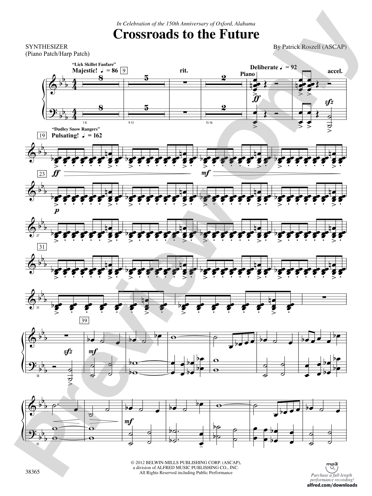 Crossroads to the Future: Piano Accompaniment