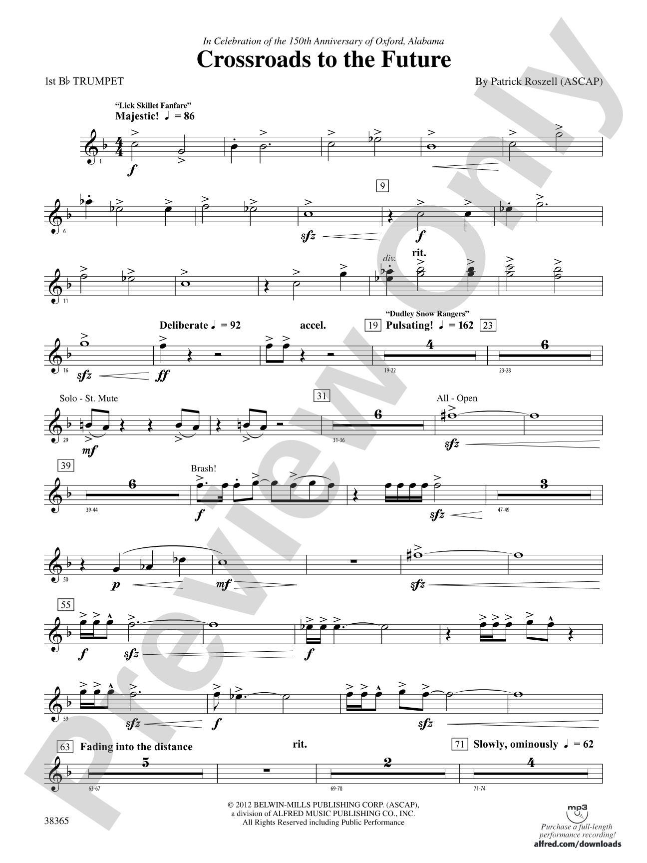 Crossroads to the Future: 1st B-flat Trumpet