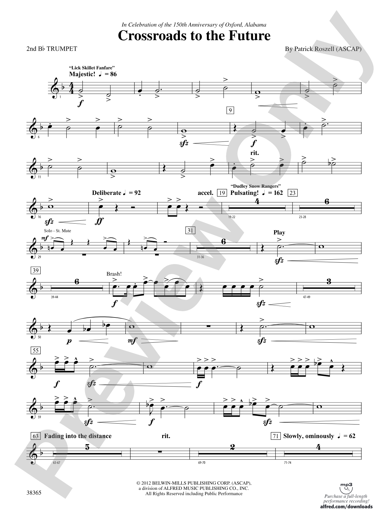 Crossroads to the Future: 2nd B-flat Trumpet