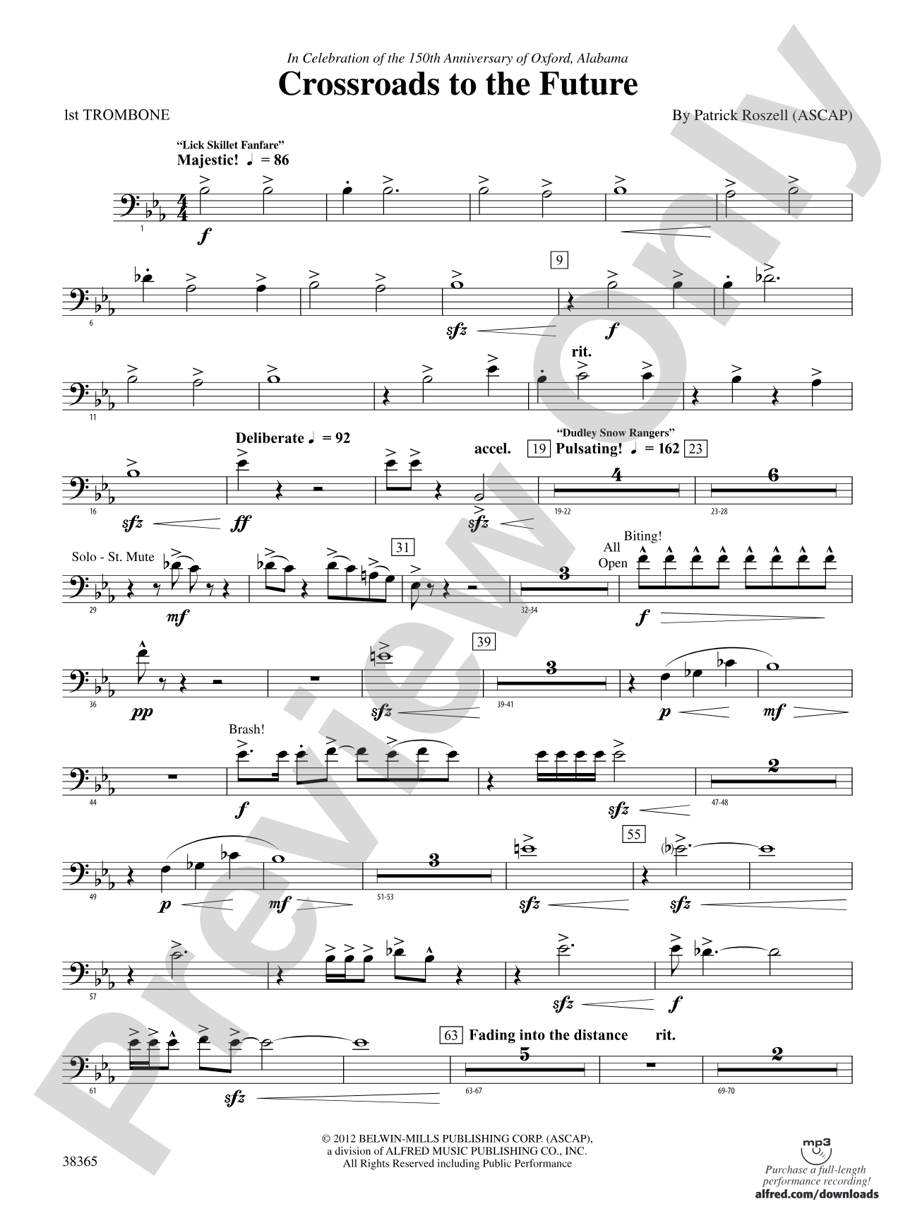 Crossroads to the Future: 1st Trombone