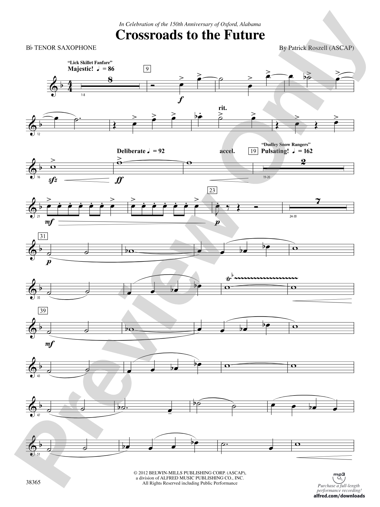 Crossroads to the Future: B-flat Tenor Saxophone