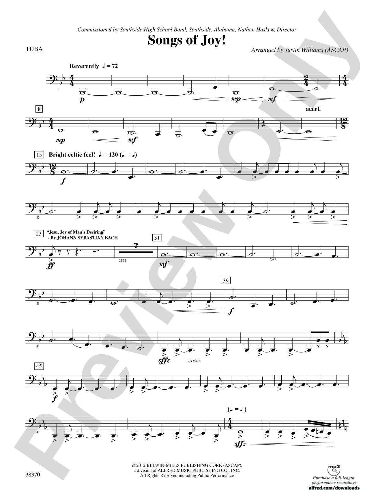 Songs of Joy!: Tuba