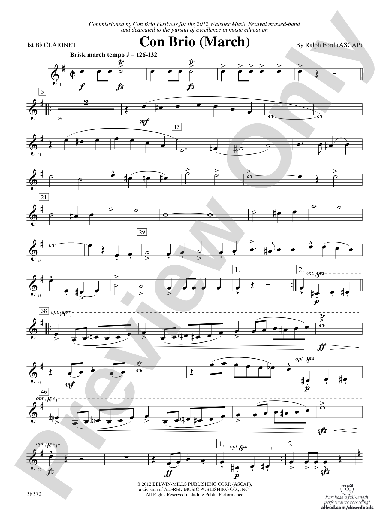 Con Brio: 1st B-flat Clarinet