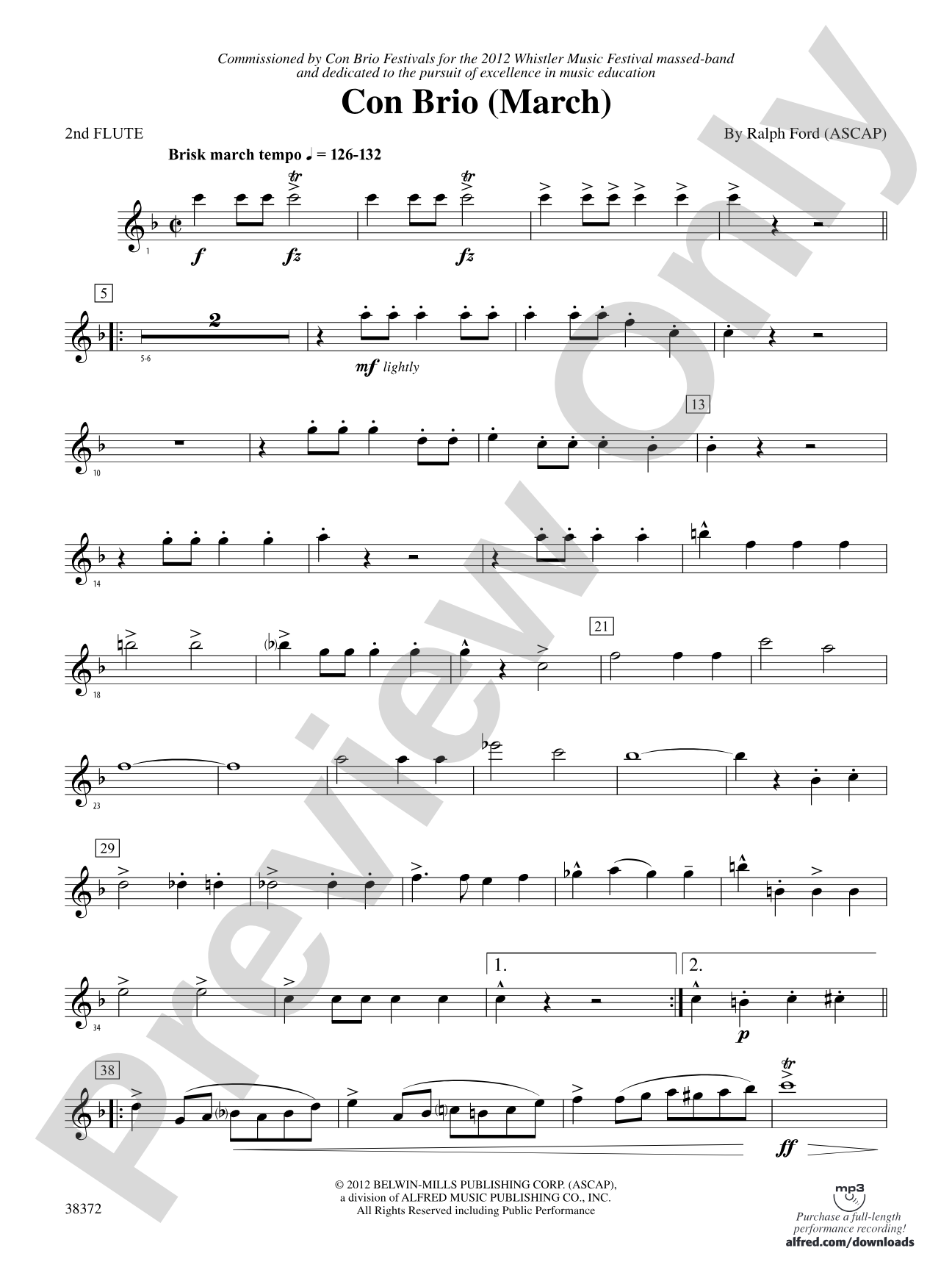 Con Brio: 2nd Flute