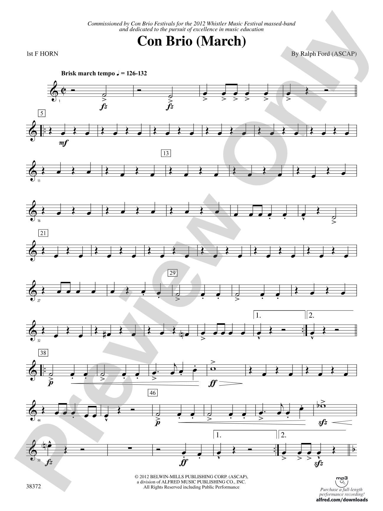 Con Brio: 1st F Horn