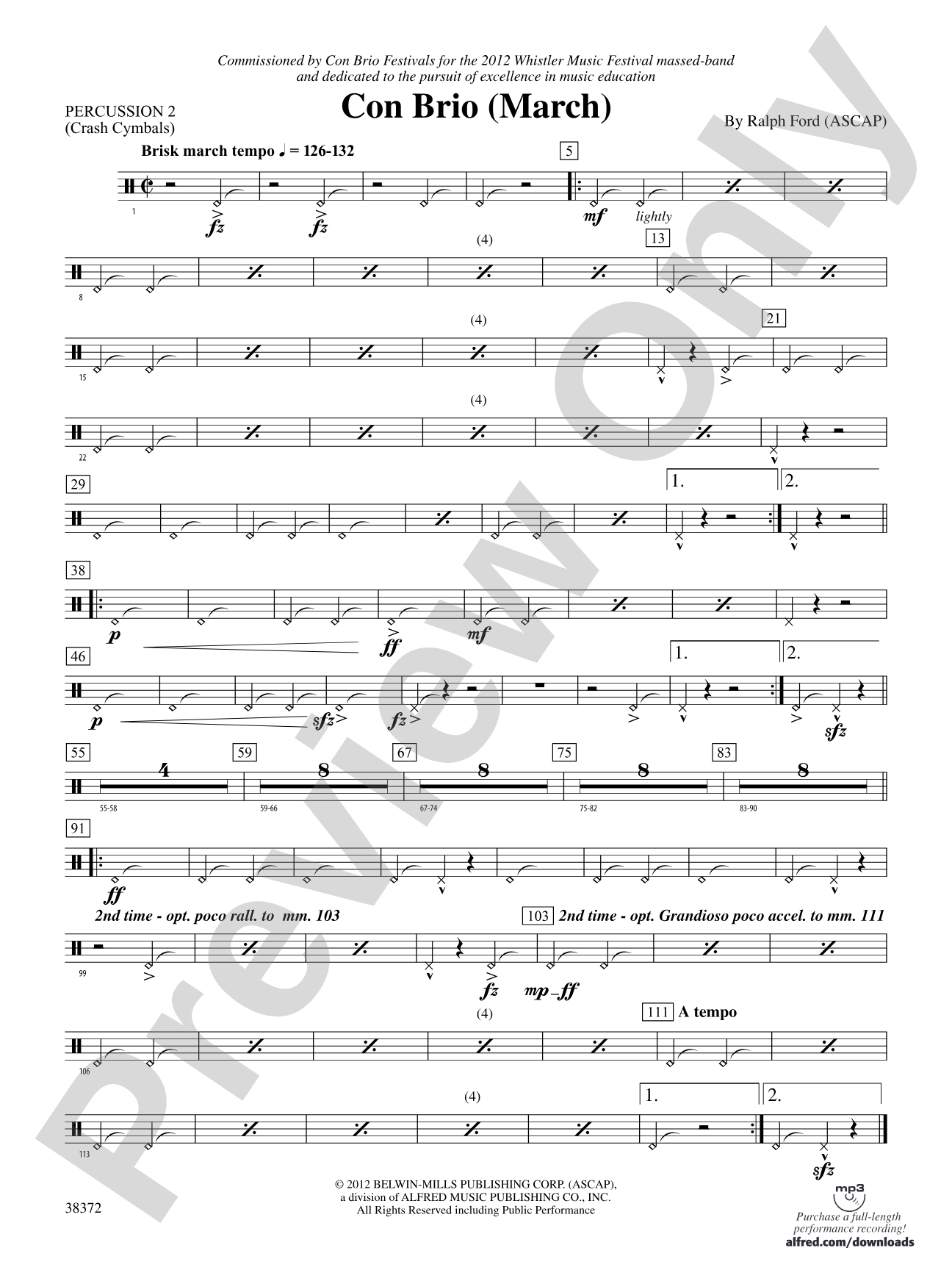 Con Brio: 2nd Percussion