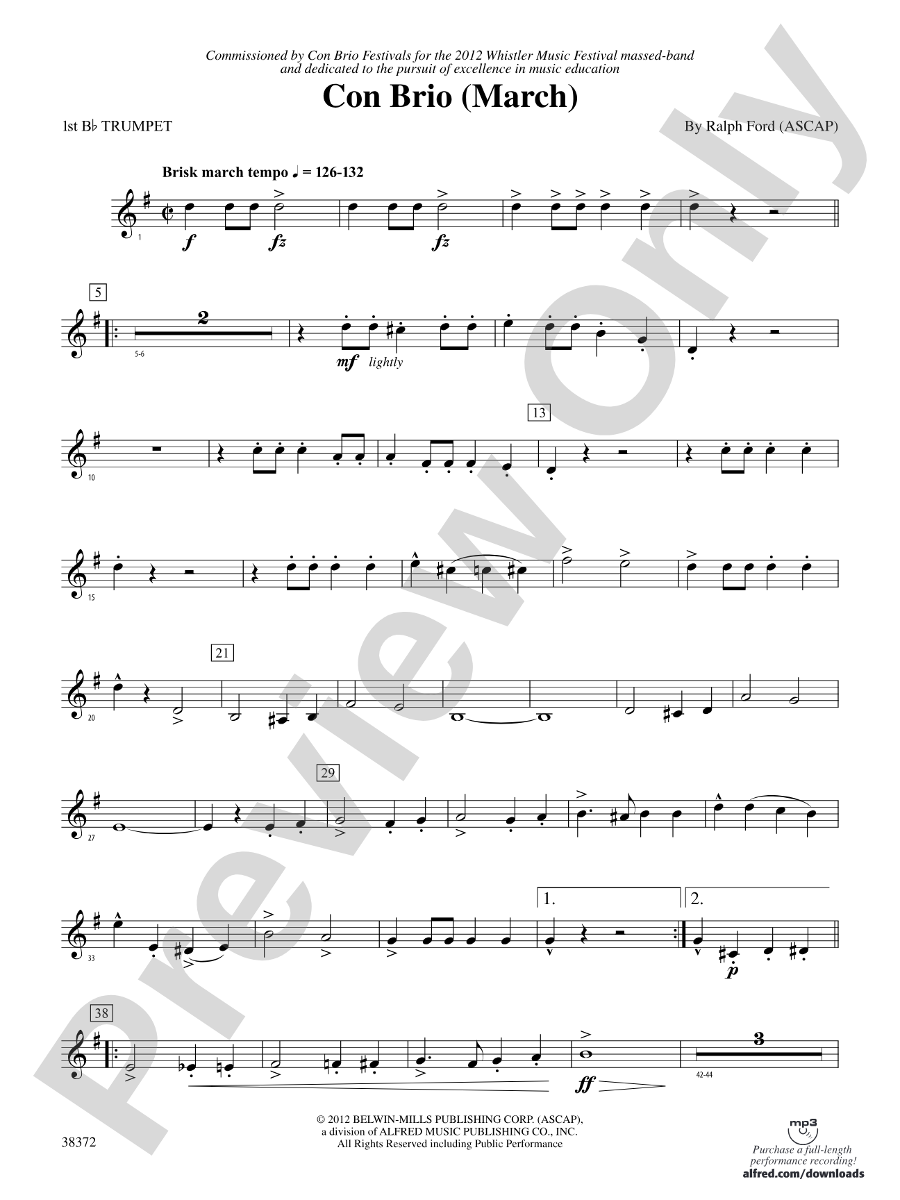 Con Brio: 1st B-flat Trumpet