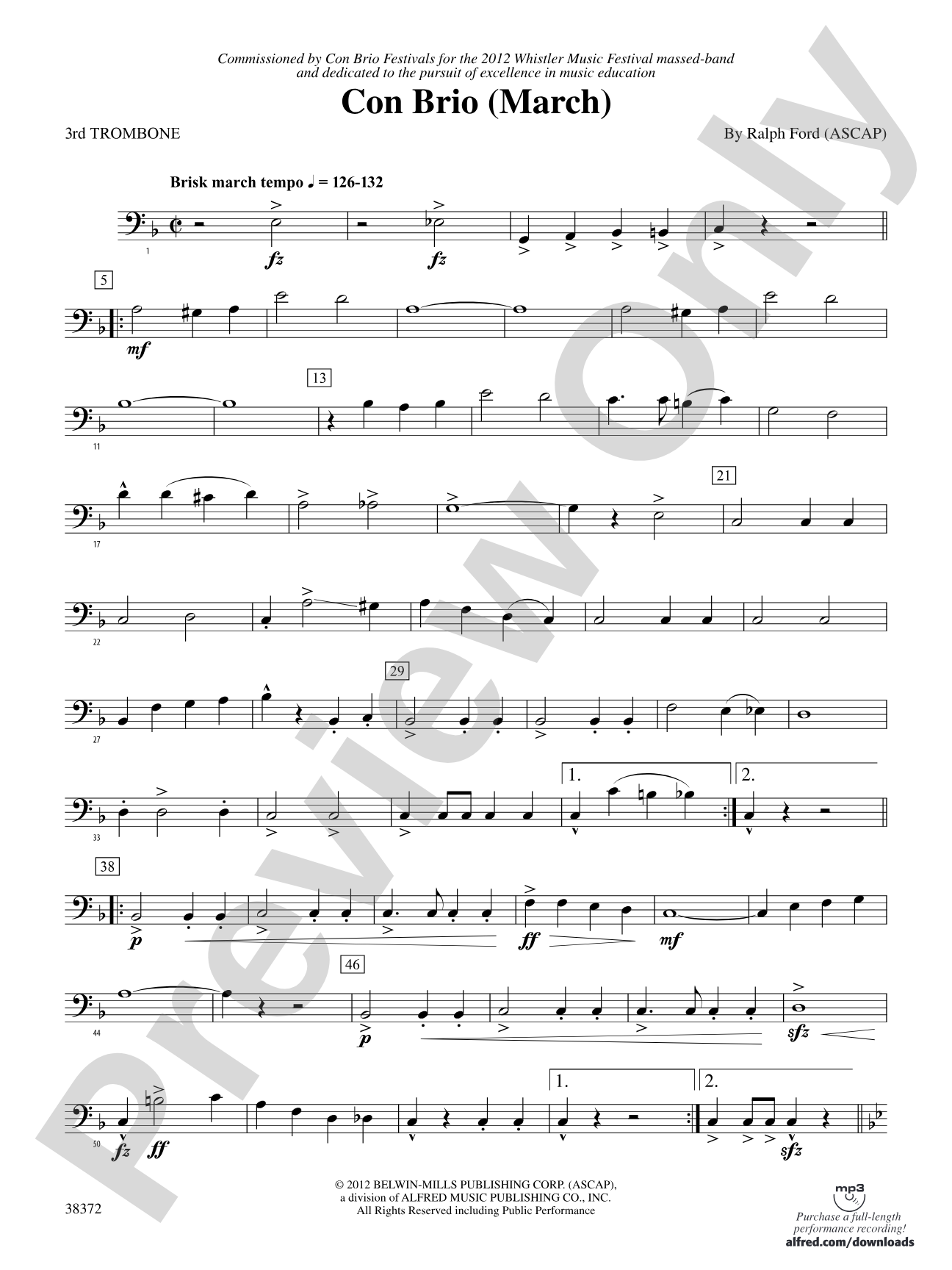Con Brio: 3rd Trombone