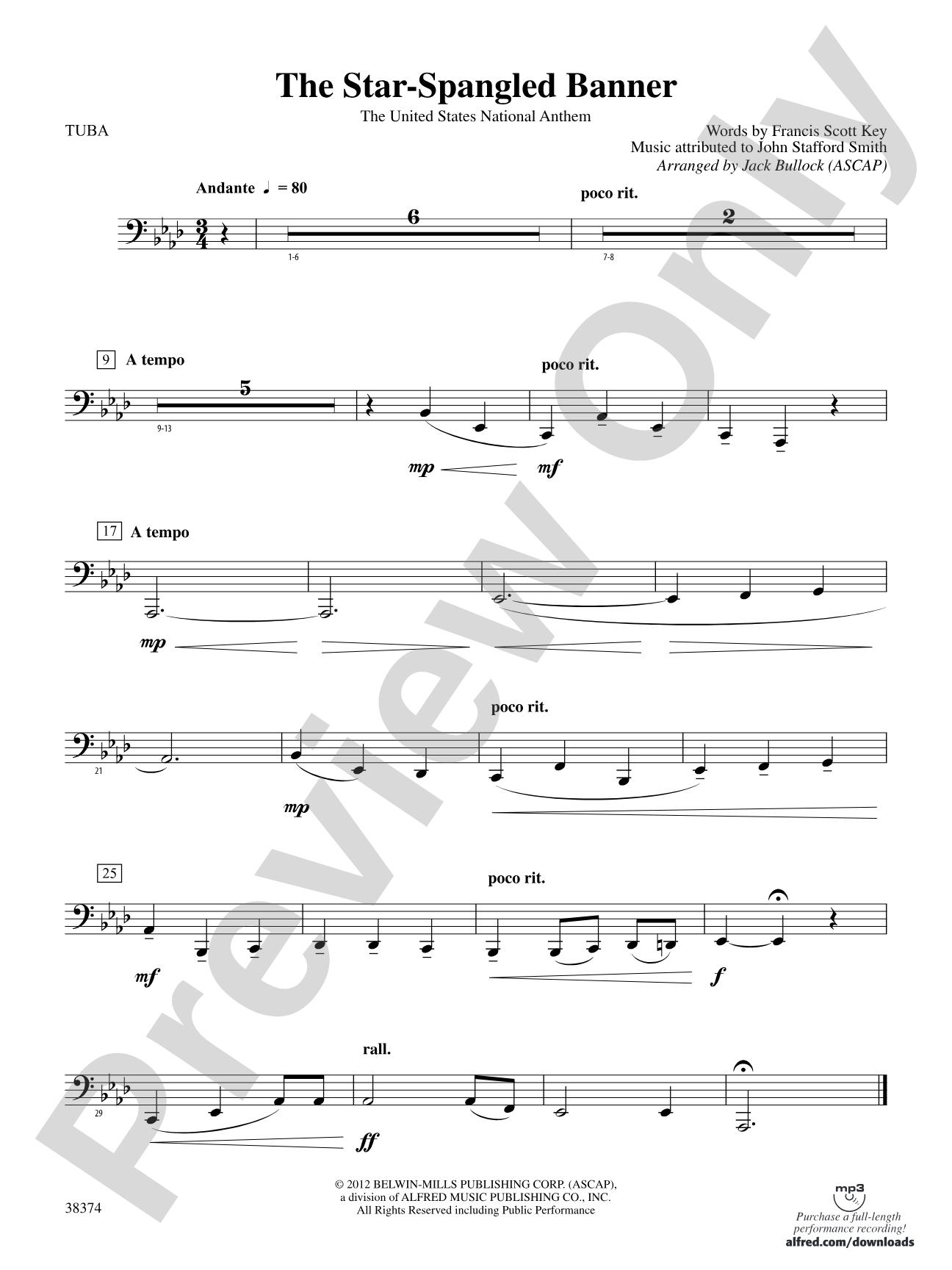 The Star-Spangled Banner: Tuba