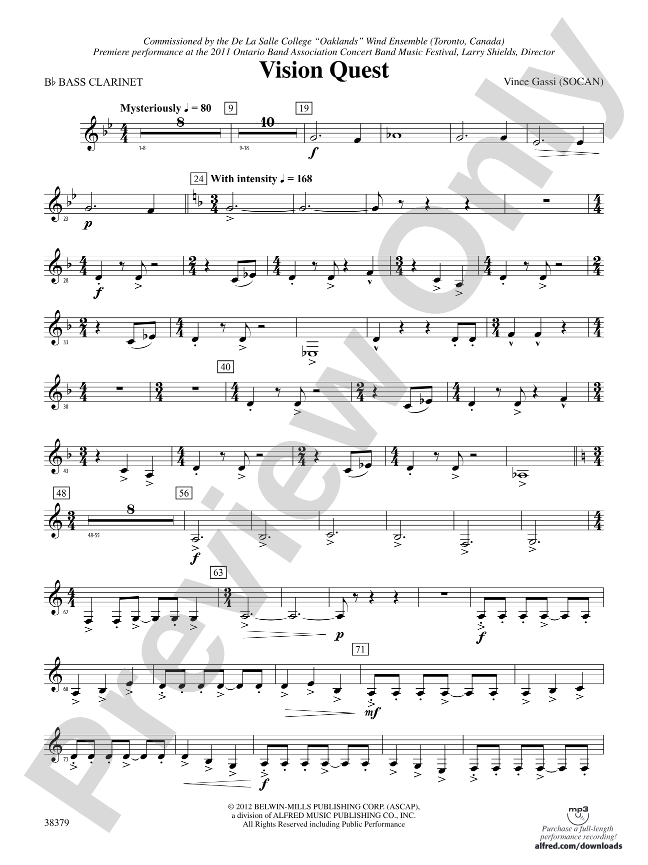 Vision Quest: B-flat Bass Clarinet