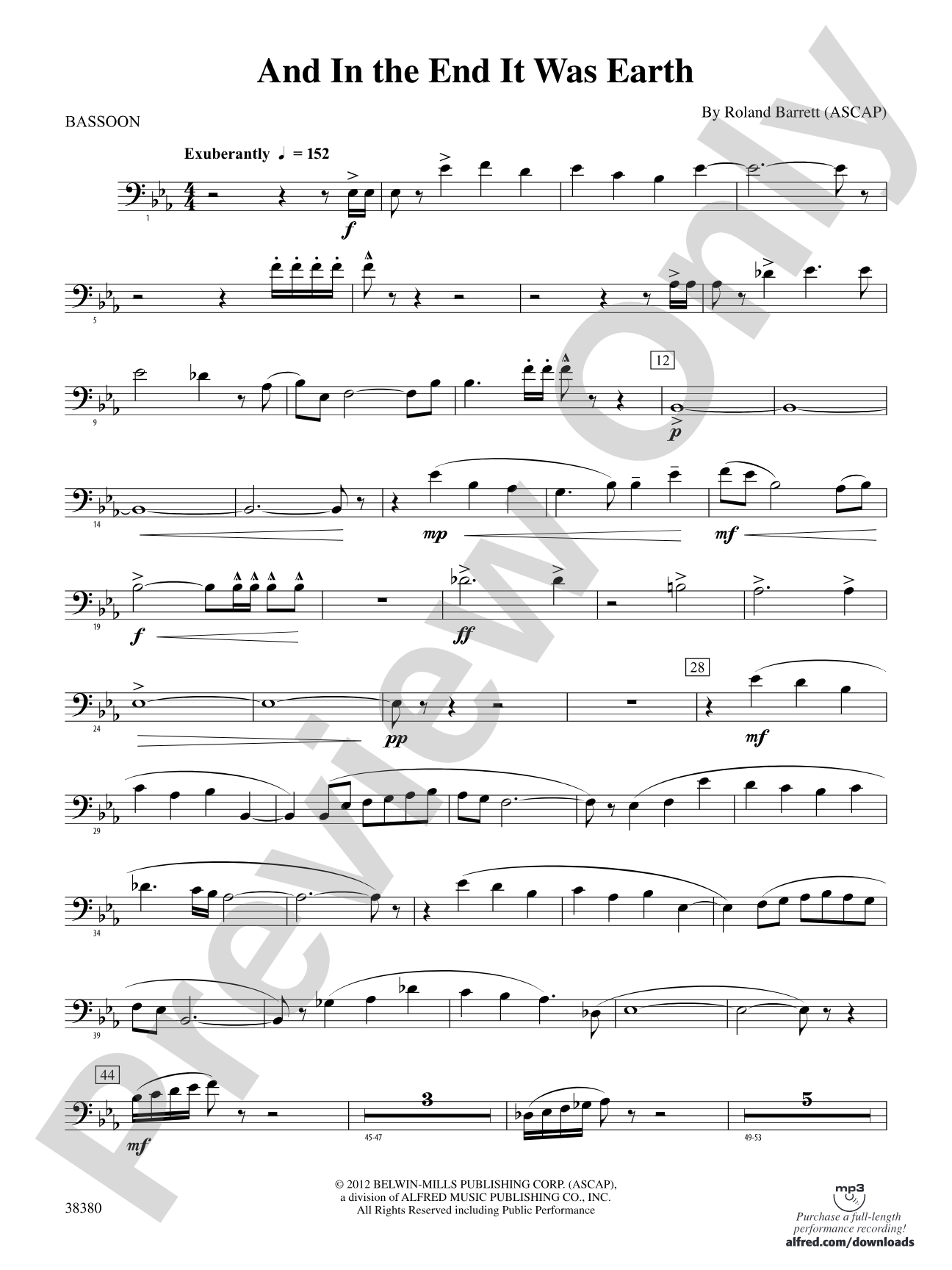 And in the End It Was Earth: Bassoon