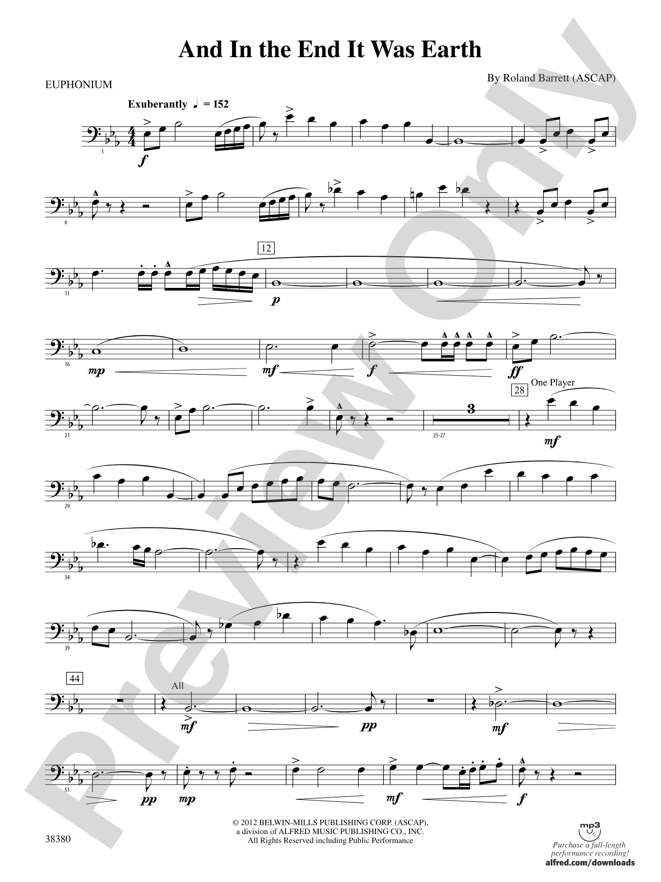 And in the End It Was Earth: Baritone B.C.