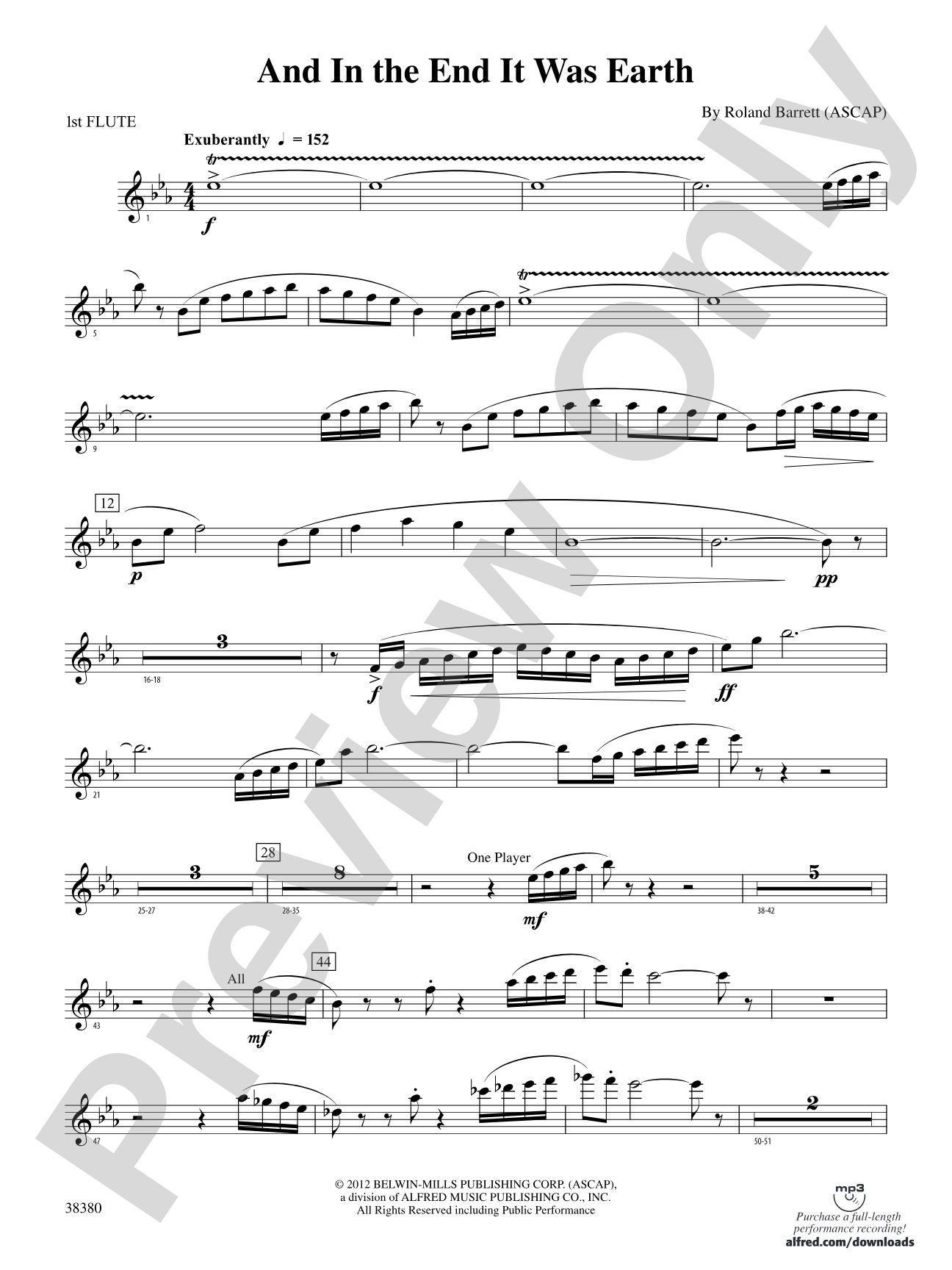 And in the End It Was Earth: Flute