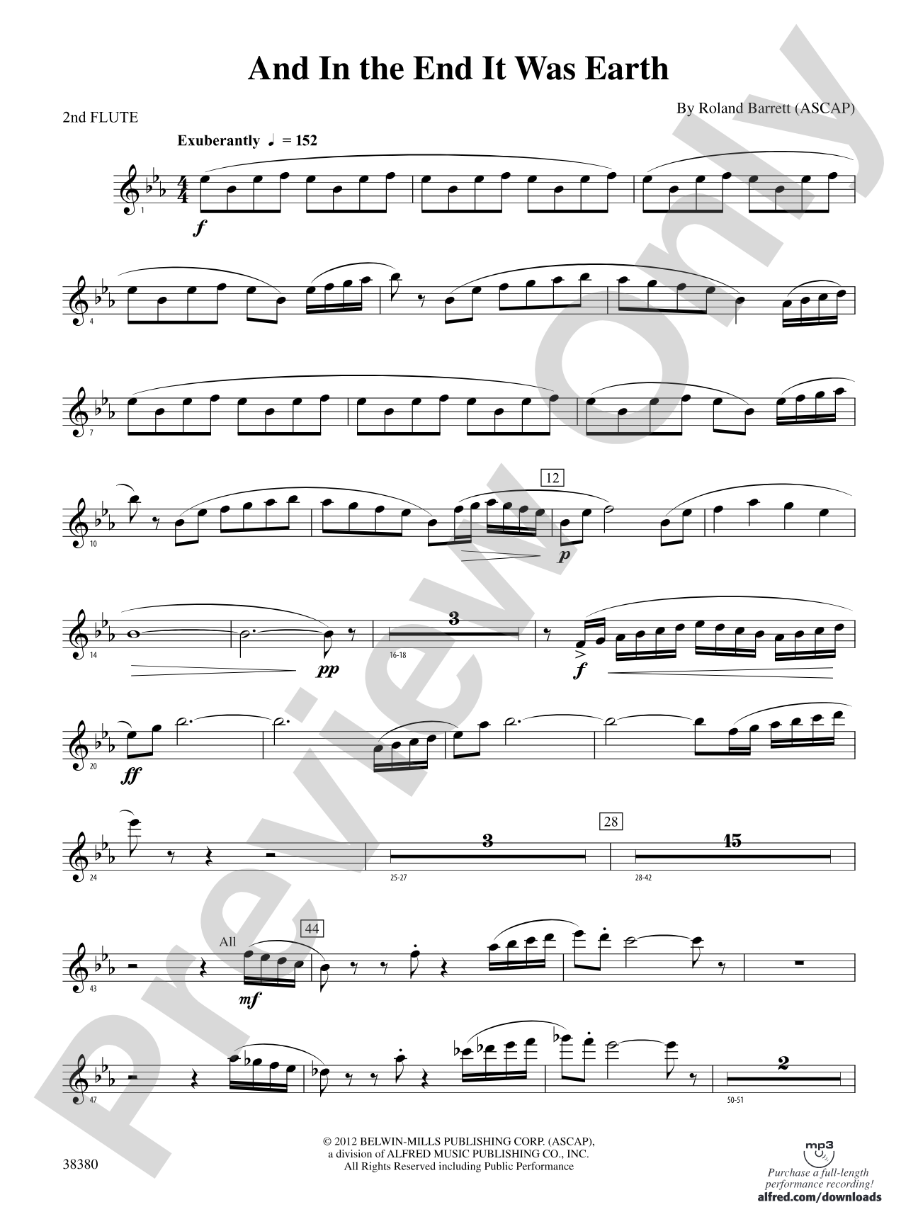 And in the End It Was Earth: 2nd Flute