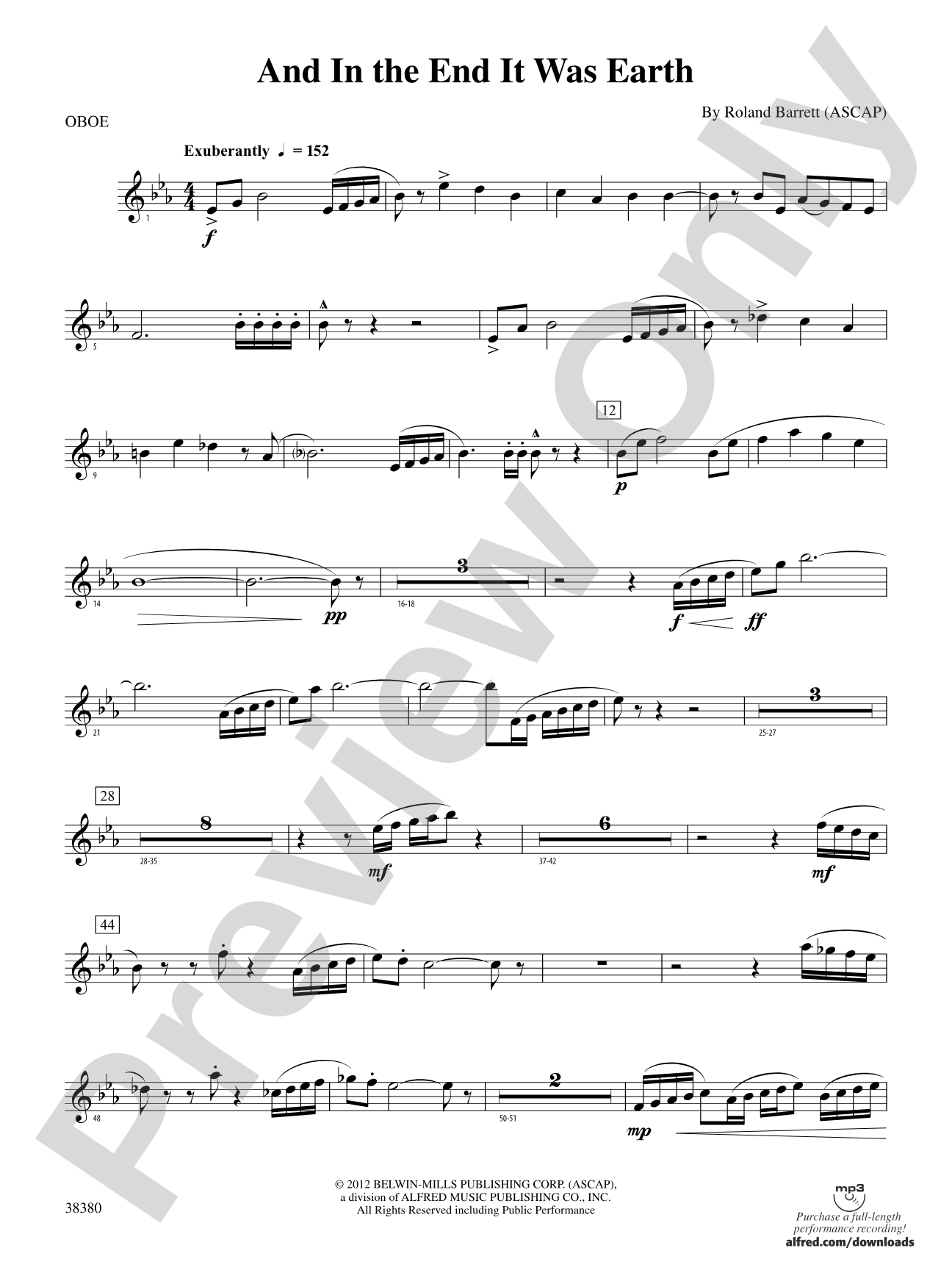 And in the End It Was Earth: Oboe
